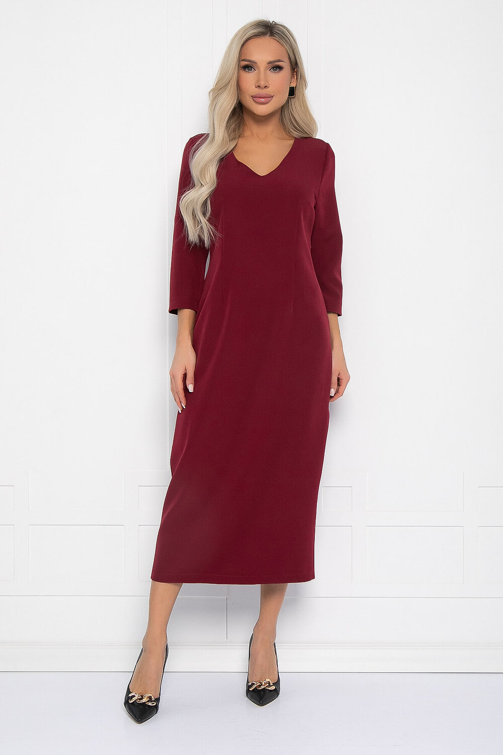 LT Collection Платье 463794 П11652 бордовый