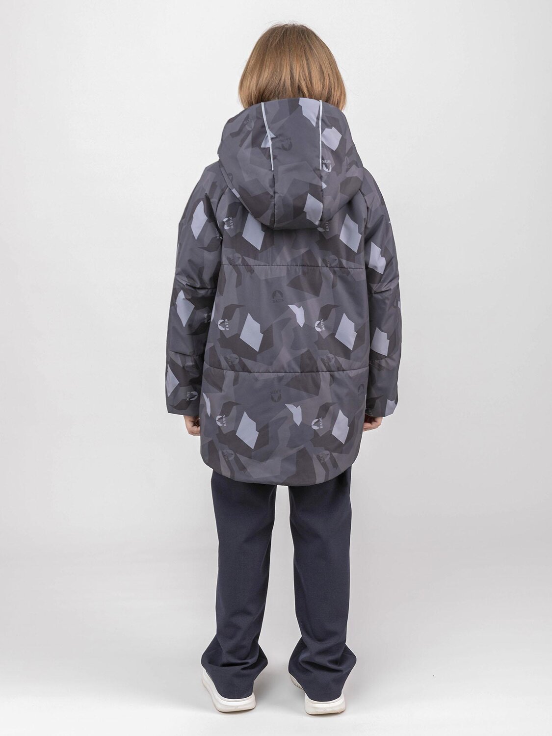 BATIK Куртка 580224 0286-26в-2 Принт серый монохром