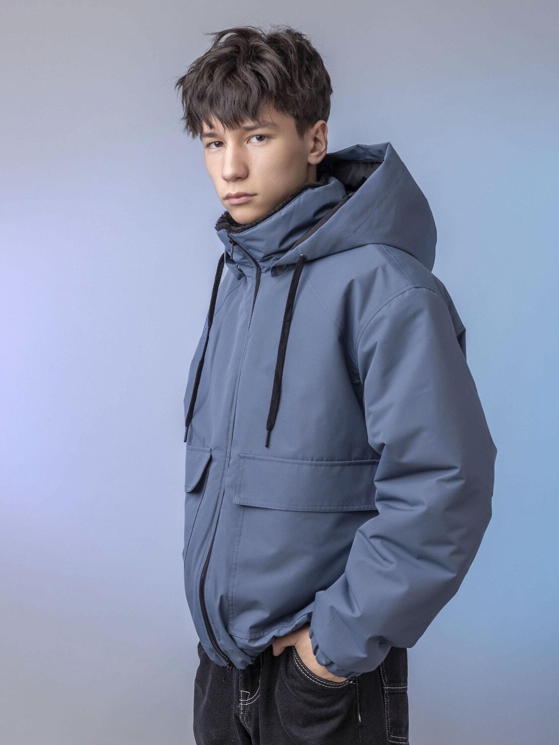 BATIK Куртка 580228 0288-26в-2 Синий пепел