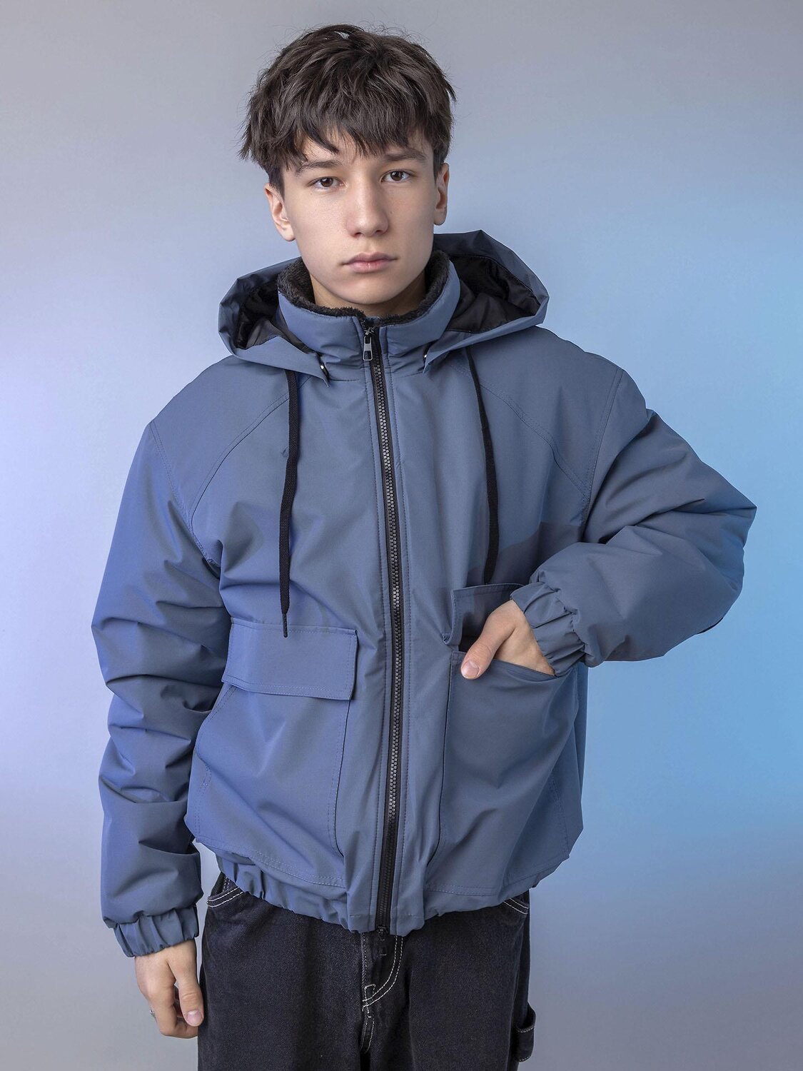 BATIK Куртка 580228 0288-26в-2 Синий пепел