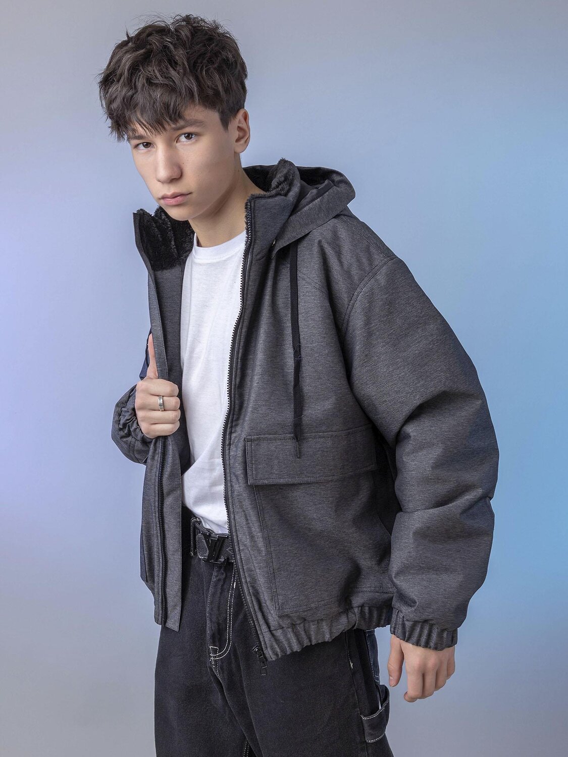 BATIK Куртка 580229 0288-26в-3 Черный деним