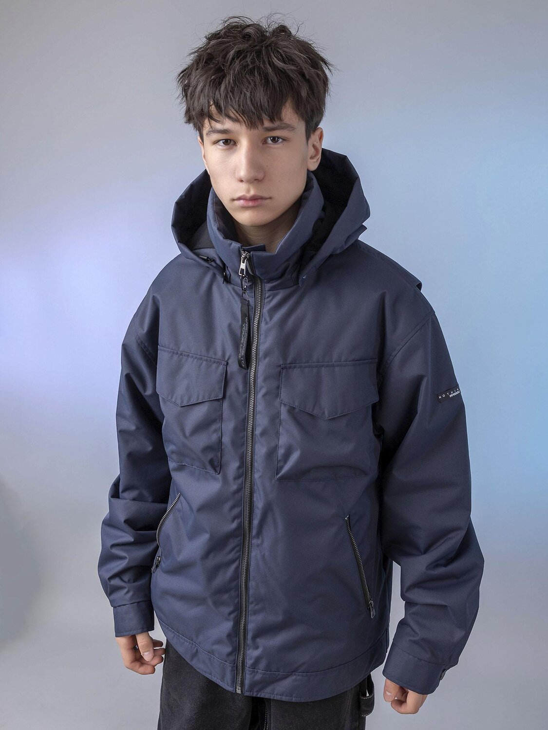 BATIK Бомбер 580232 0289-26в-2 Черно-синий