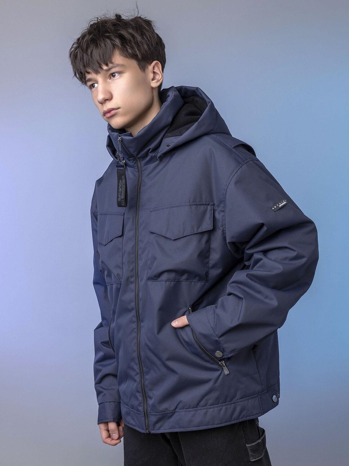 BATIK Бомбер 580232 0289-26в-2 Черно-синий