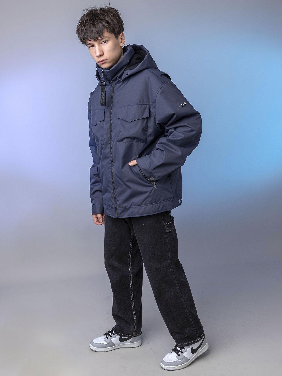 BATIK Бомбер 580232 0289-26в-2 Черно-синий