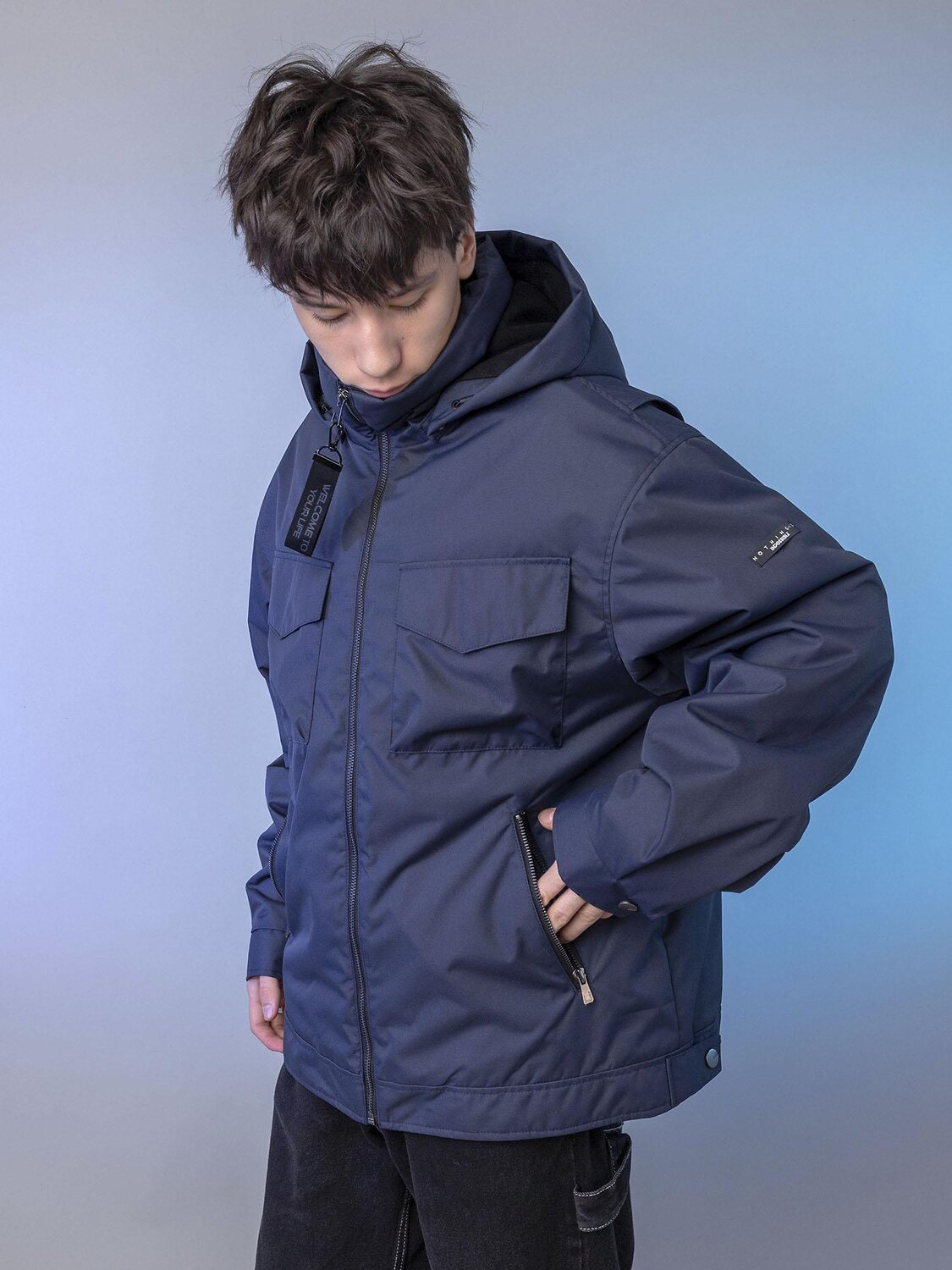 BATIK Бомбер 580232 0289-26в-2 Черно-синий