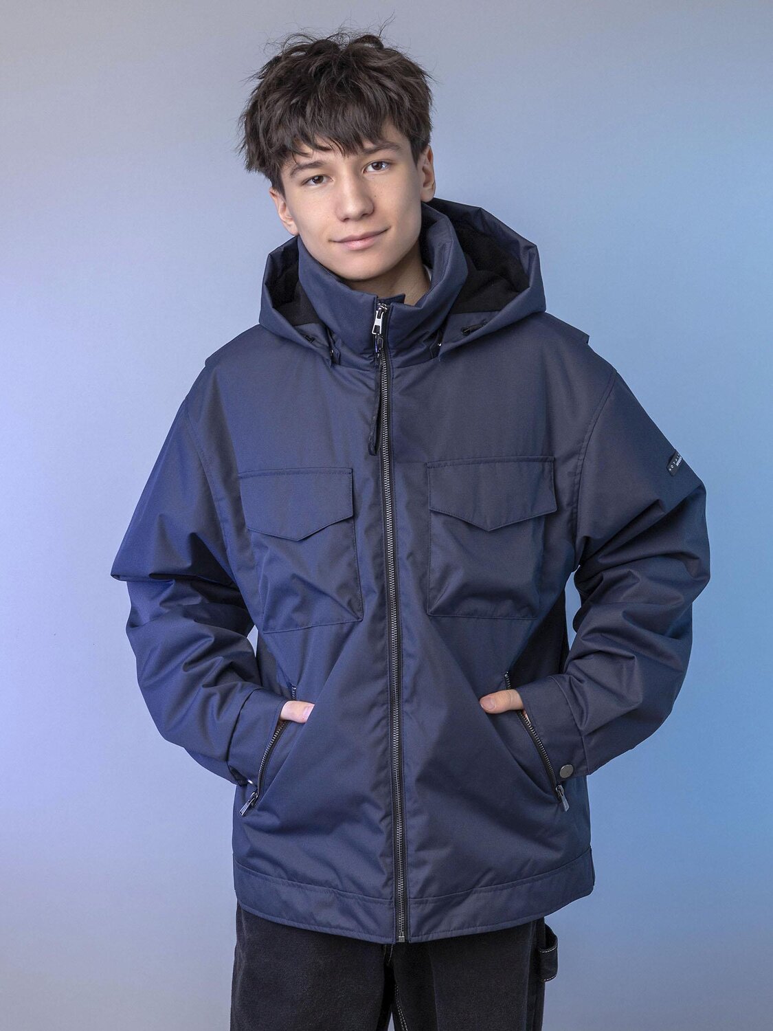 BATIK Бомбер 580232 0289-26в-2 Черно-синий