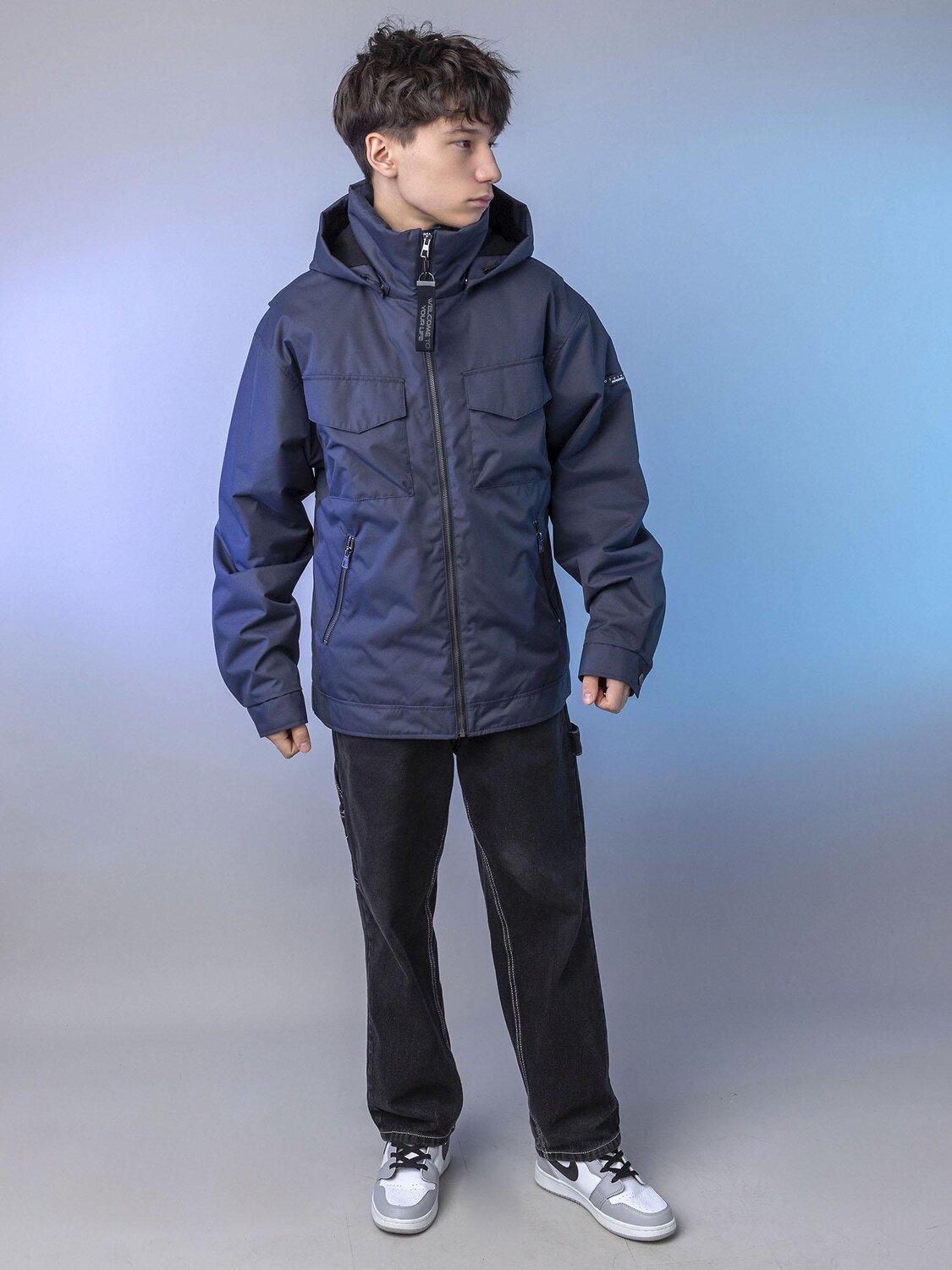 BATIK Бомбер 580232 0289-26в-2 Черно-синий