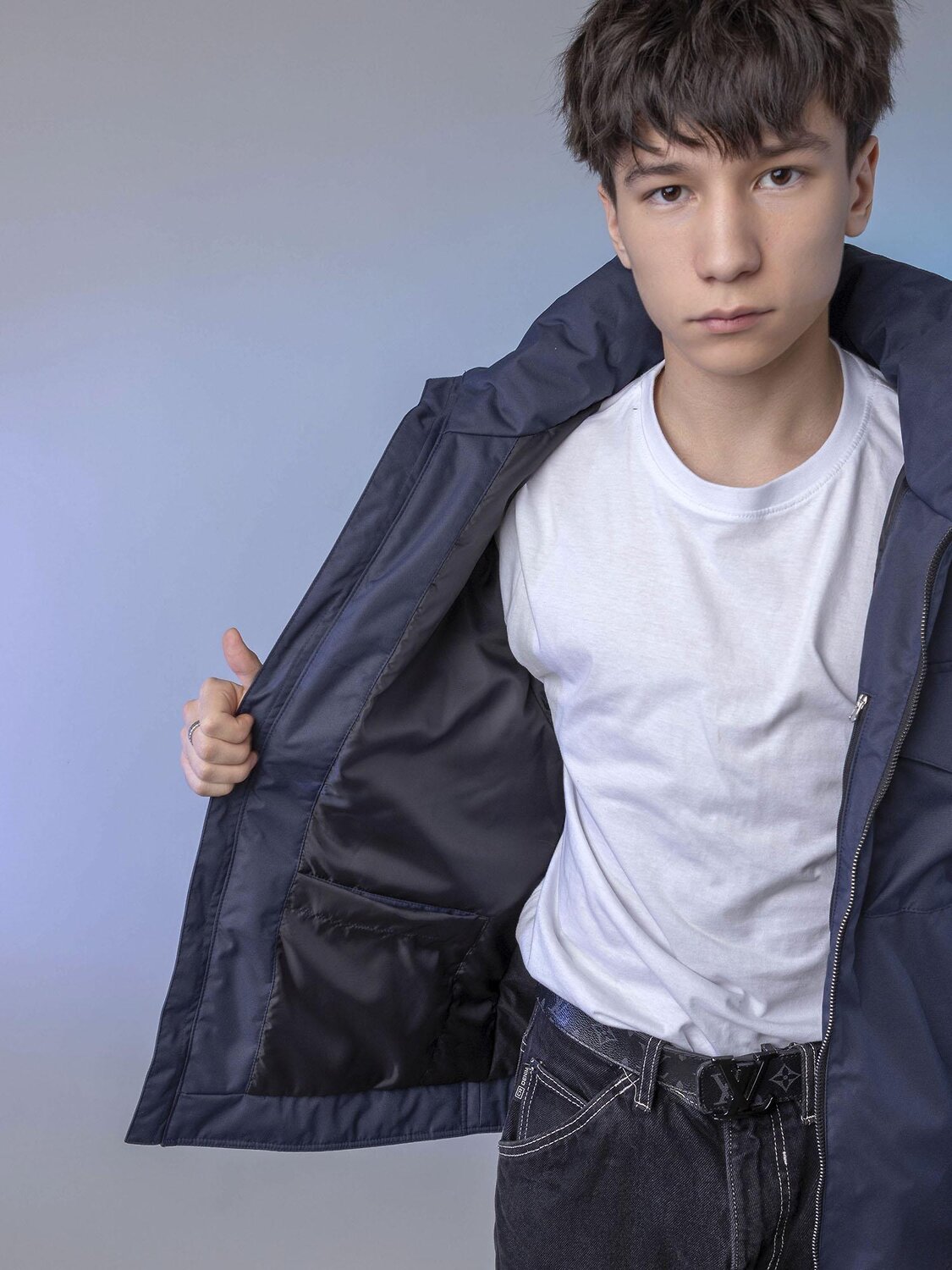 BATIK Бомбер 580232 0289-26в-2 Черно-синий