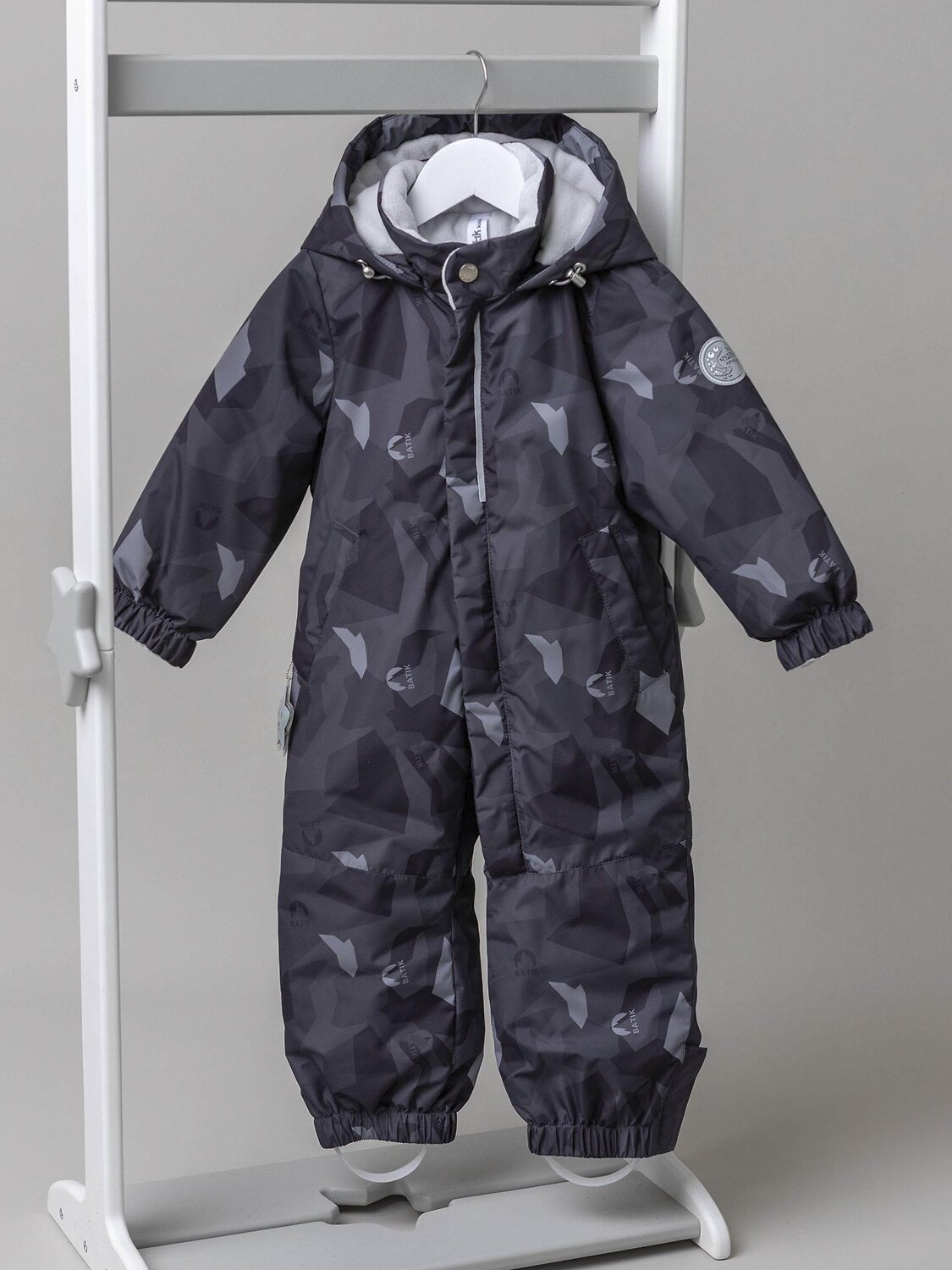 BATIK Комбинезон 580236 0296-26в-3 Принт серый монохром