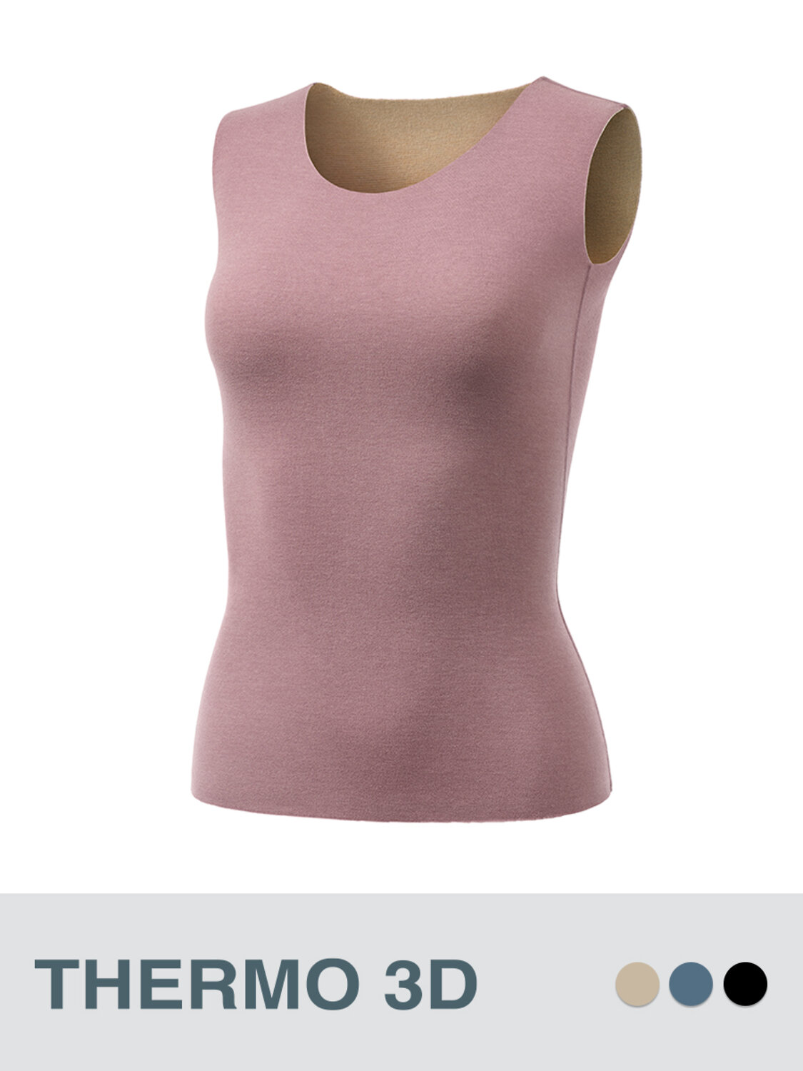 Omsa Майка 580276 OmD 1323T 3D Майка жен. "Термо" Jeans (Синий)