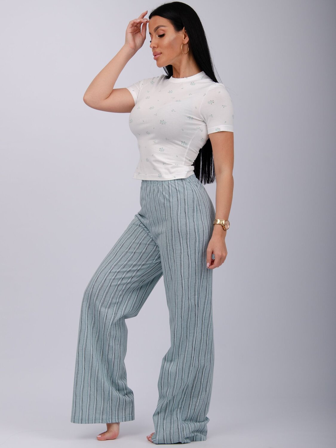 Malina Пижама 580293 3182 белый/полынь