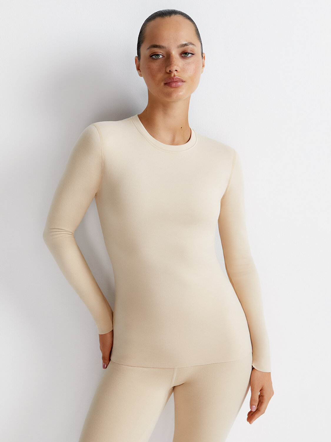 Omsa Лонгслив 580294 OmD 1613T 3D Лонгслив жен. "Термо" Rosa Cashmere (Розовый)