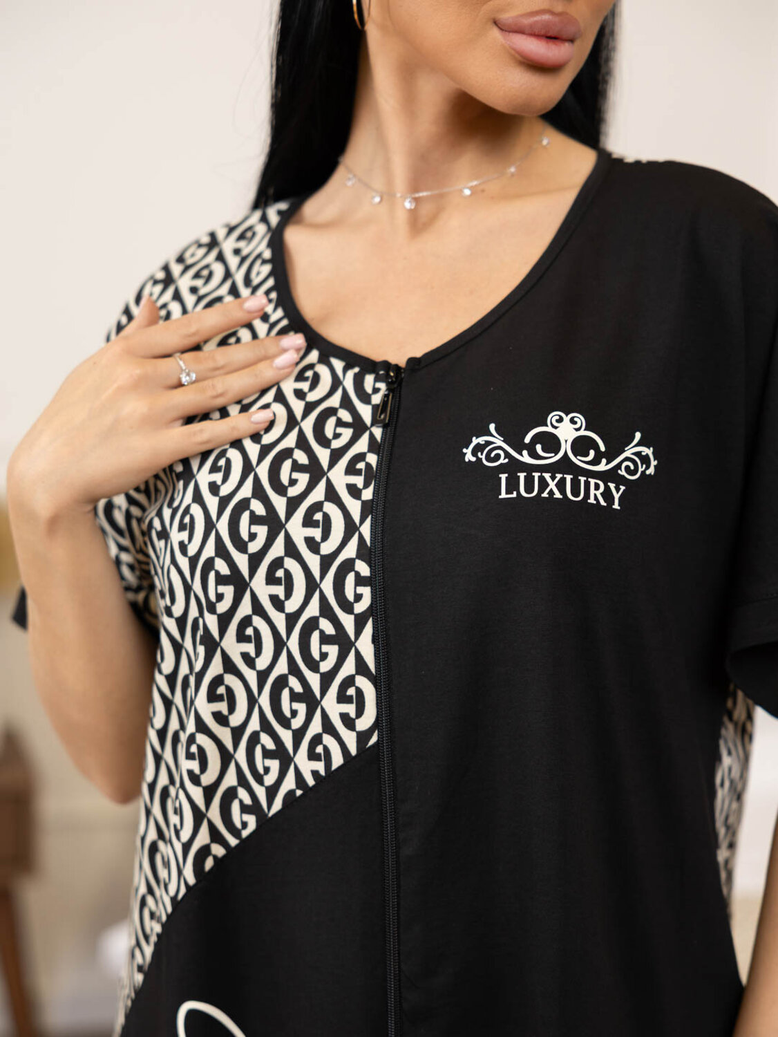 Текс-плюс Халат 580304 НФ-00246124 Черный, бежевый