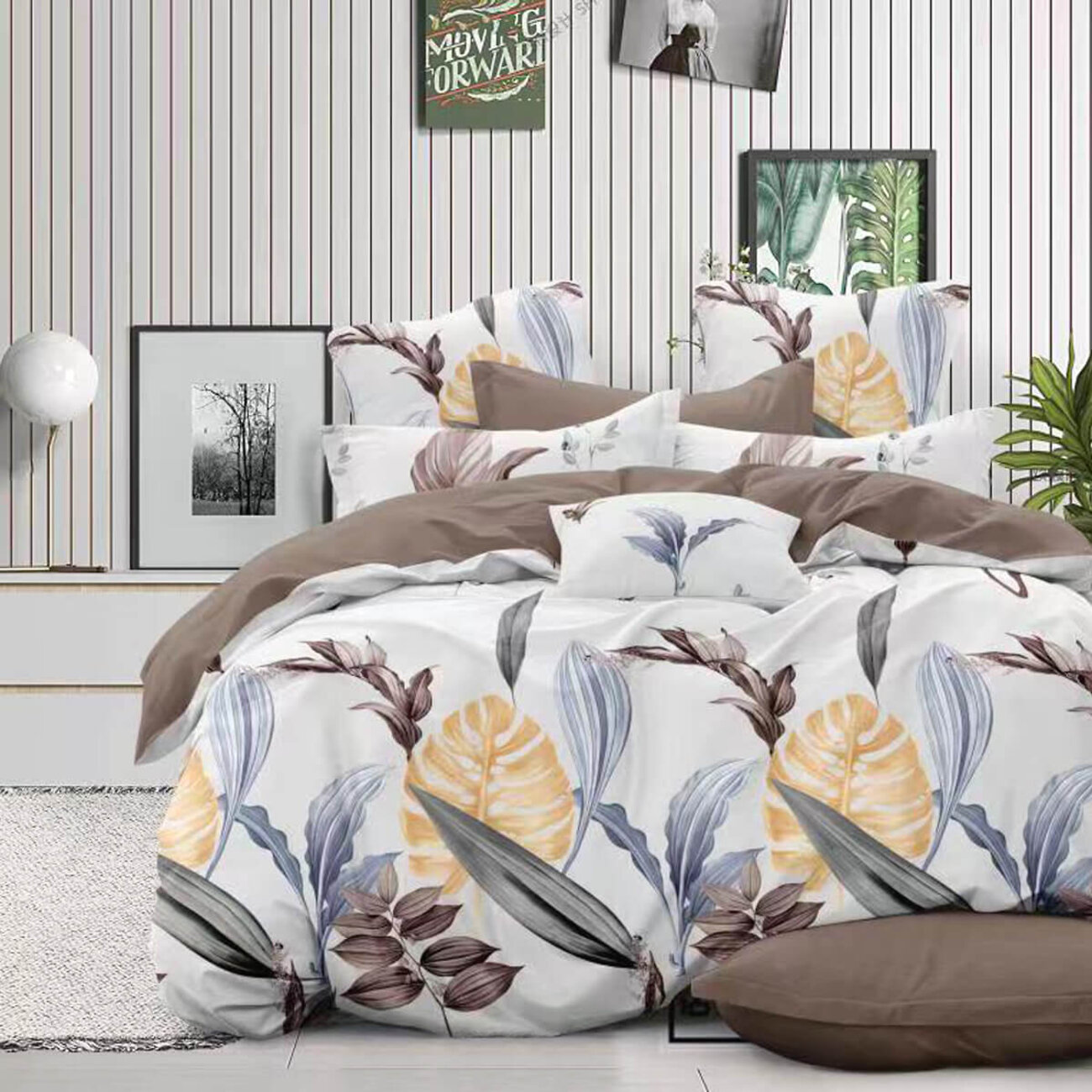 Текс-плюс КПБ Общий 580326 00000000759 ТРОПИЧЕСКИЕ ЛИСТЬЯ