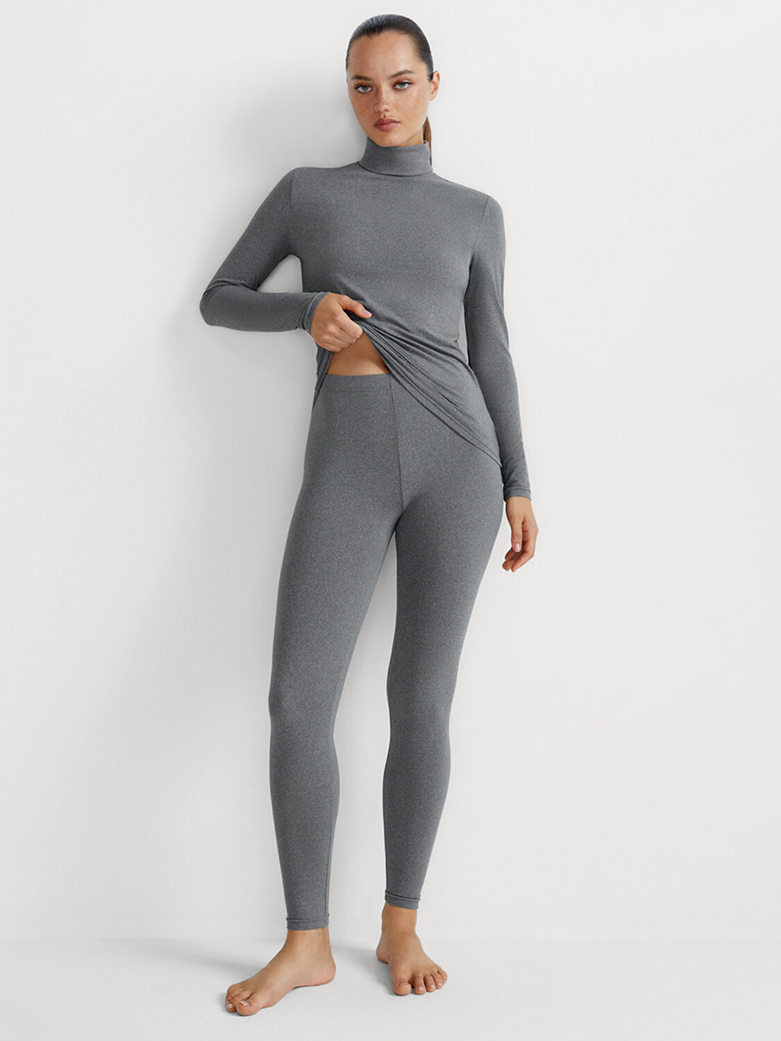 Omsa Водолазка 580348 OmD 1737T SF Водолазка с отворотом жен. Grigio (Серый)