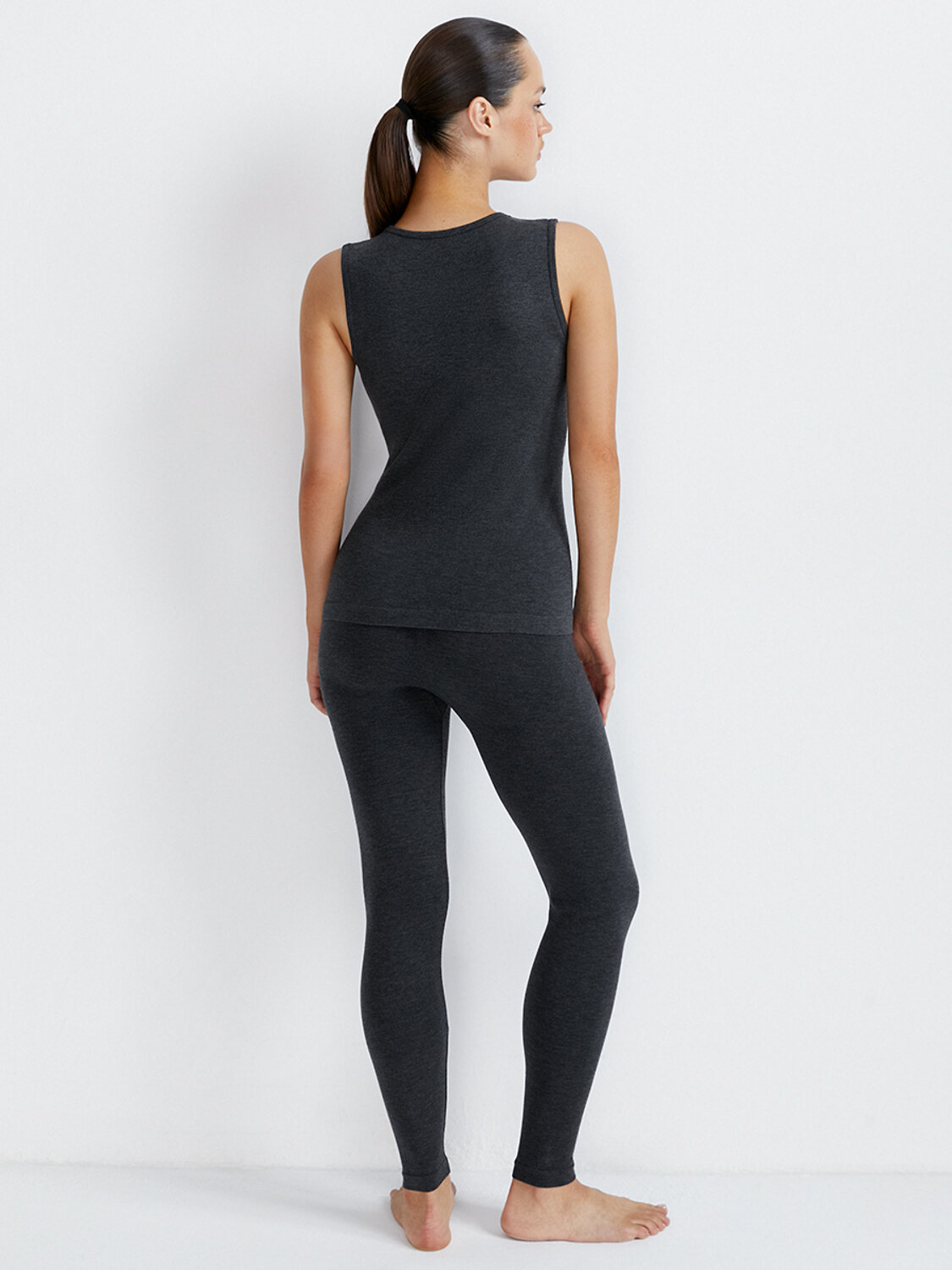 Omsa Майка 580354 OmD 1325T SE Майка жен. "Термо" Grigio Scuro (Серый)