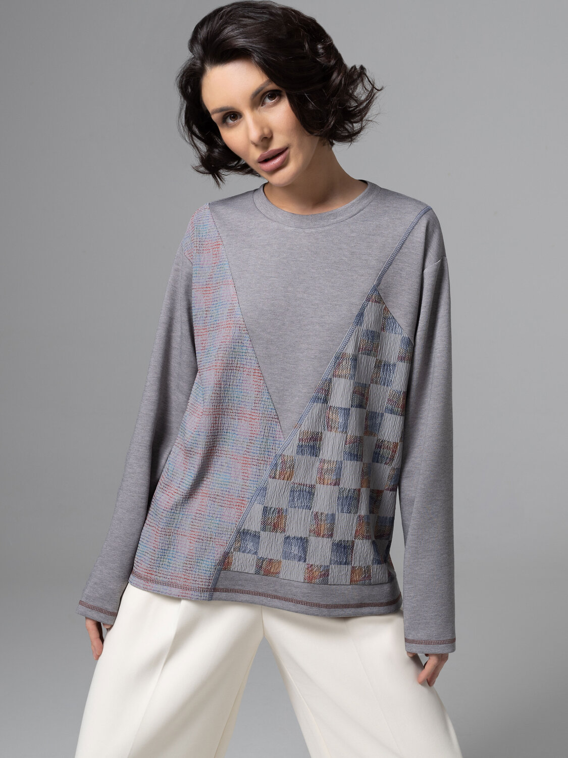 CHARUTTI Лонгслив 580374 12563 Серый