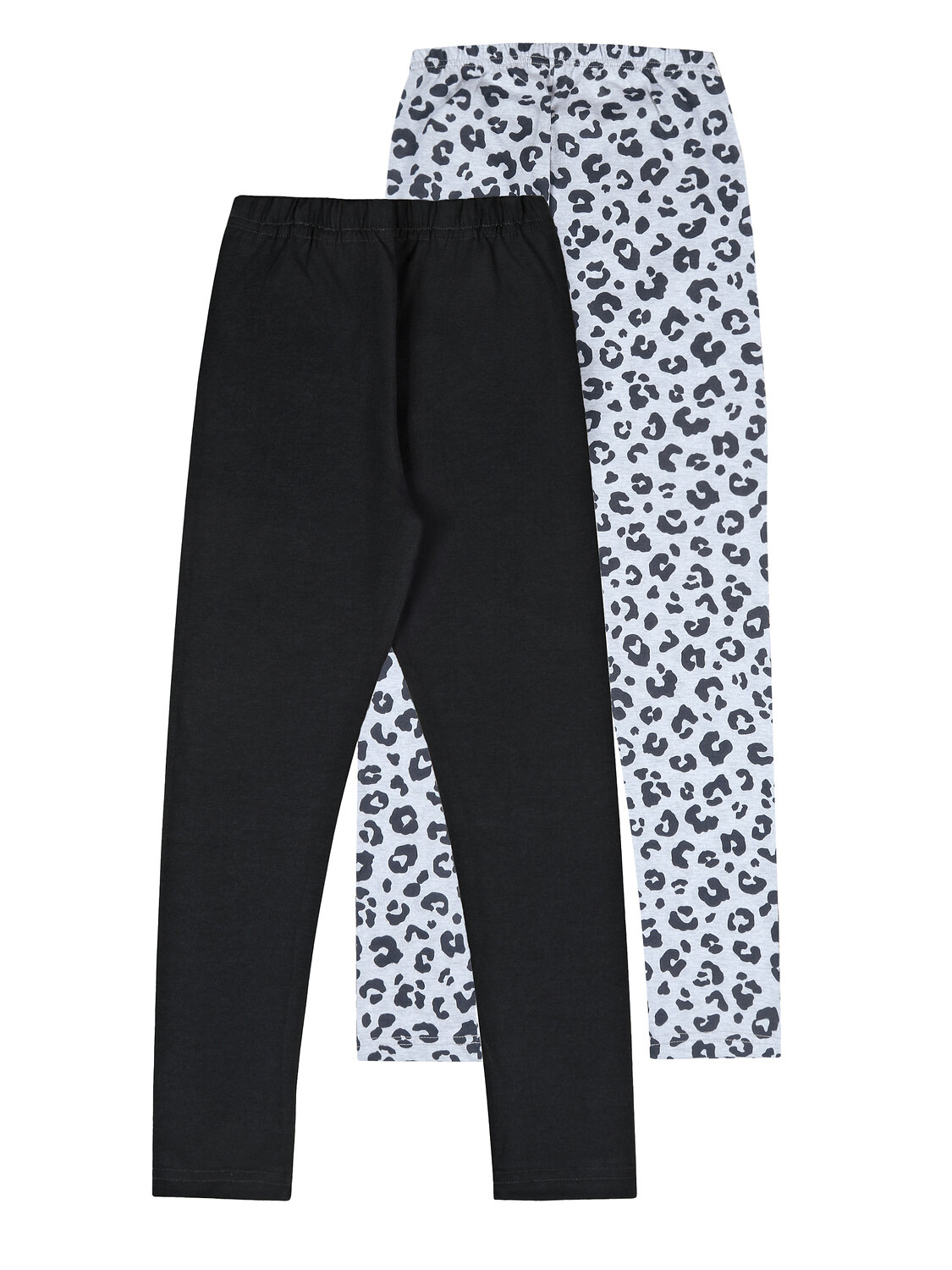 Апрель Легинсы 580394 2ДРЛ5907804н черный+темно-серый леопард на сером