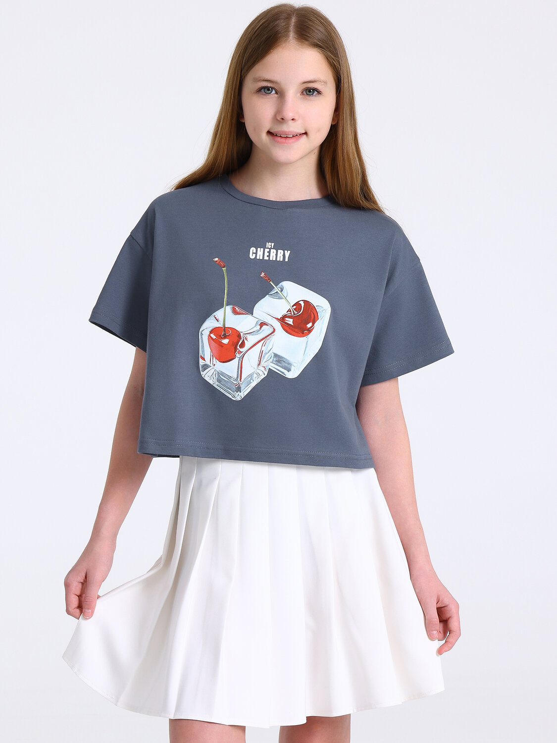 Апрель Футболка 580410 1ДДФК5063001 темно-серый