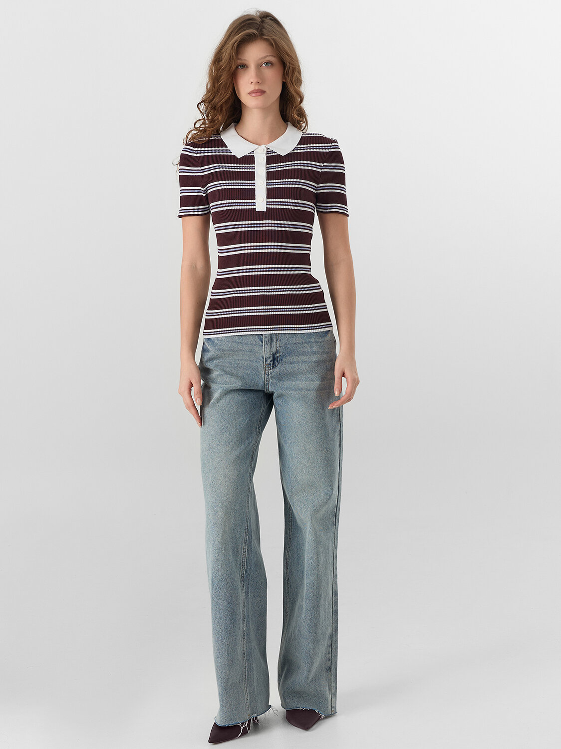 MARK FORMELLE Джемпер 580426 112541 коричневая полоска