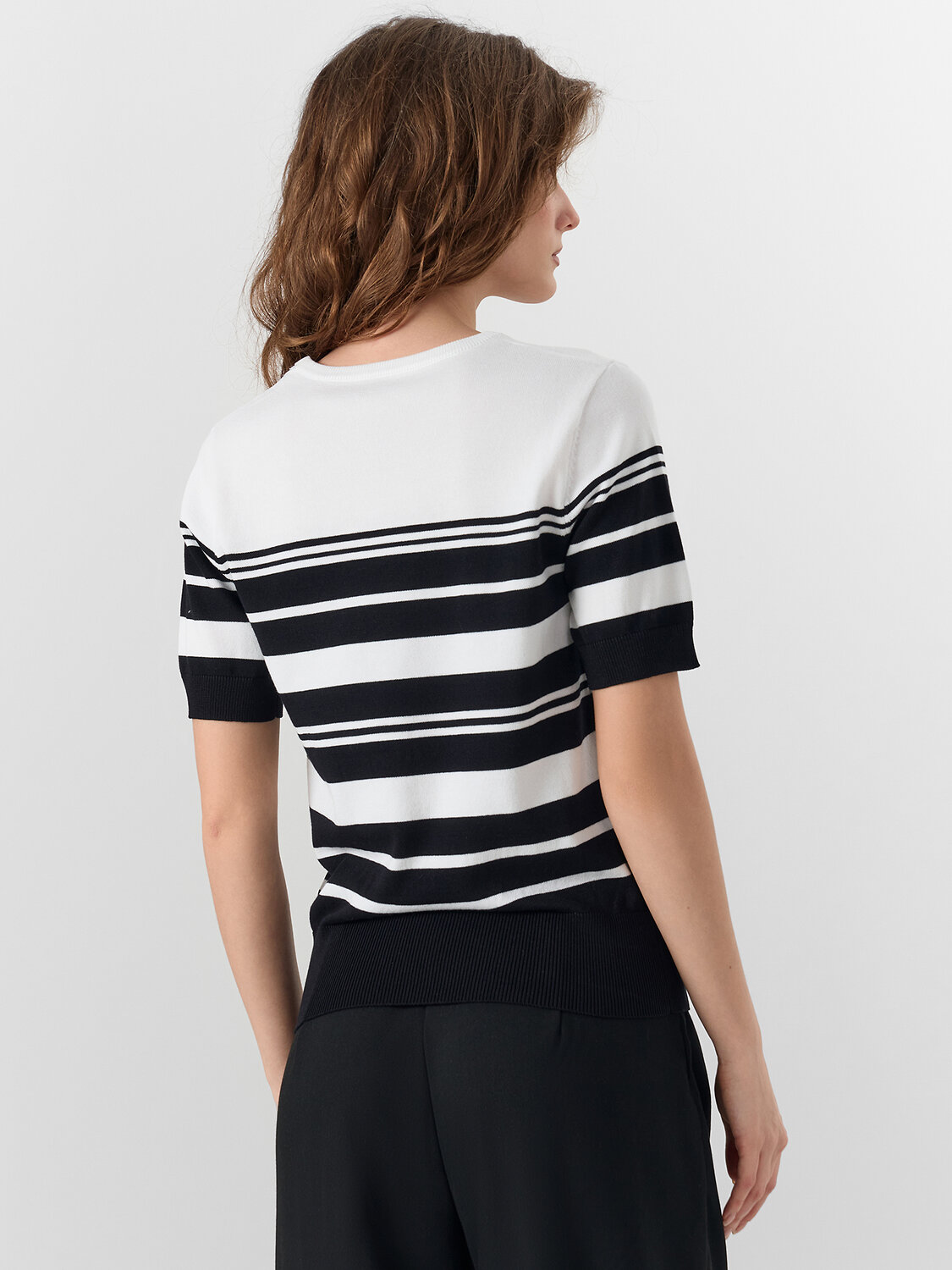 MARK FORMELLE Джемпер 580430 112955 черно -белая полоска