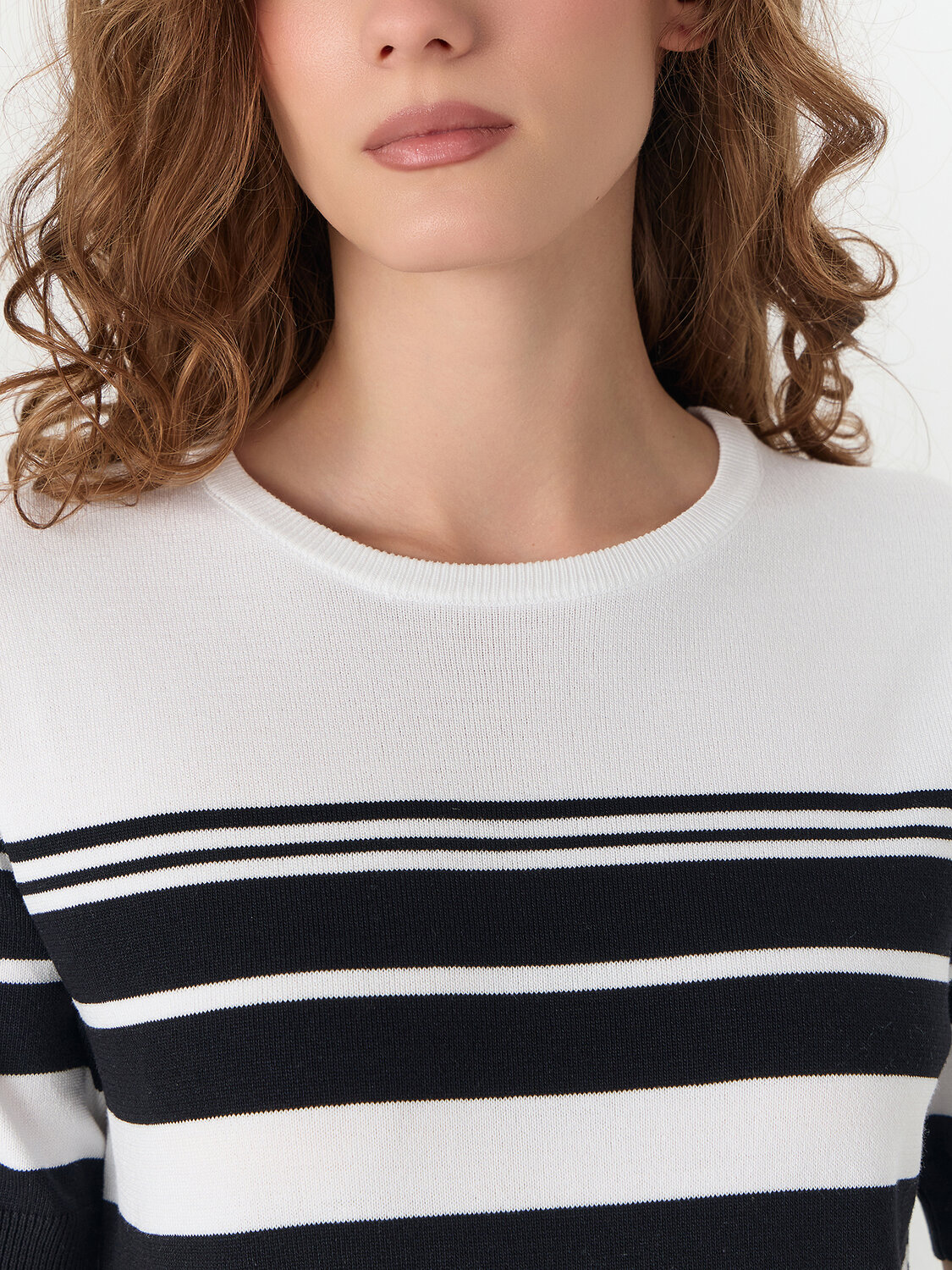 MARK FORMELLE Джемпер 580430 112955 черно -белая полоска