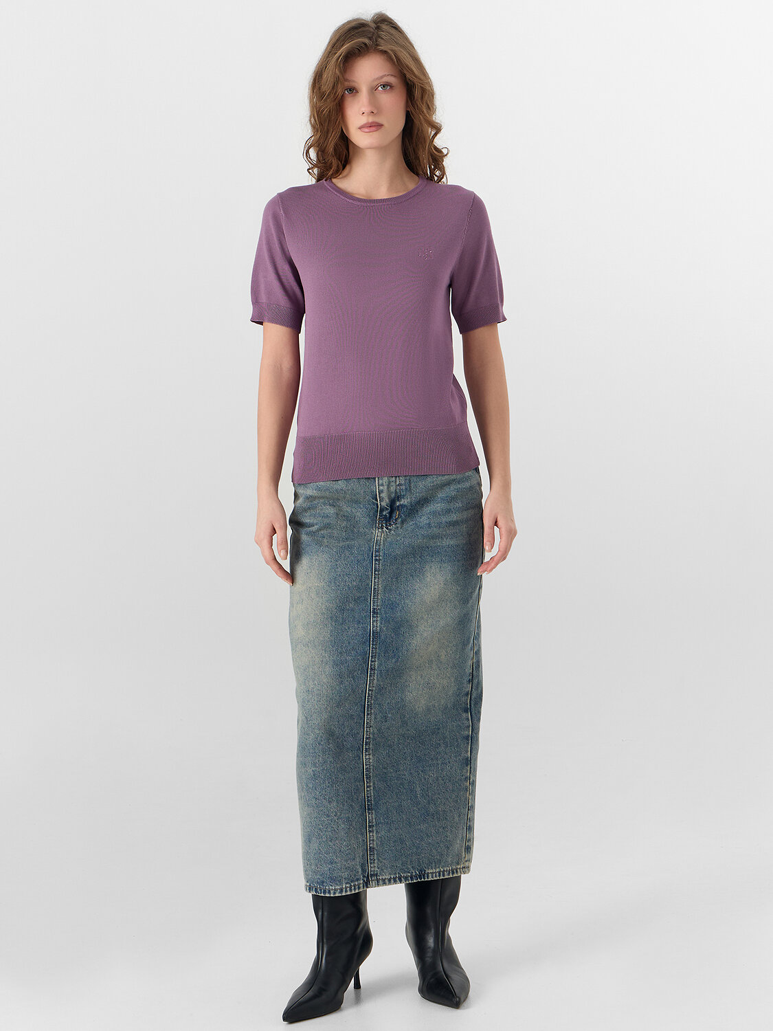 MARK FORMELLE Джемпер 580431 112955 бордово -серый