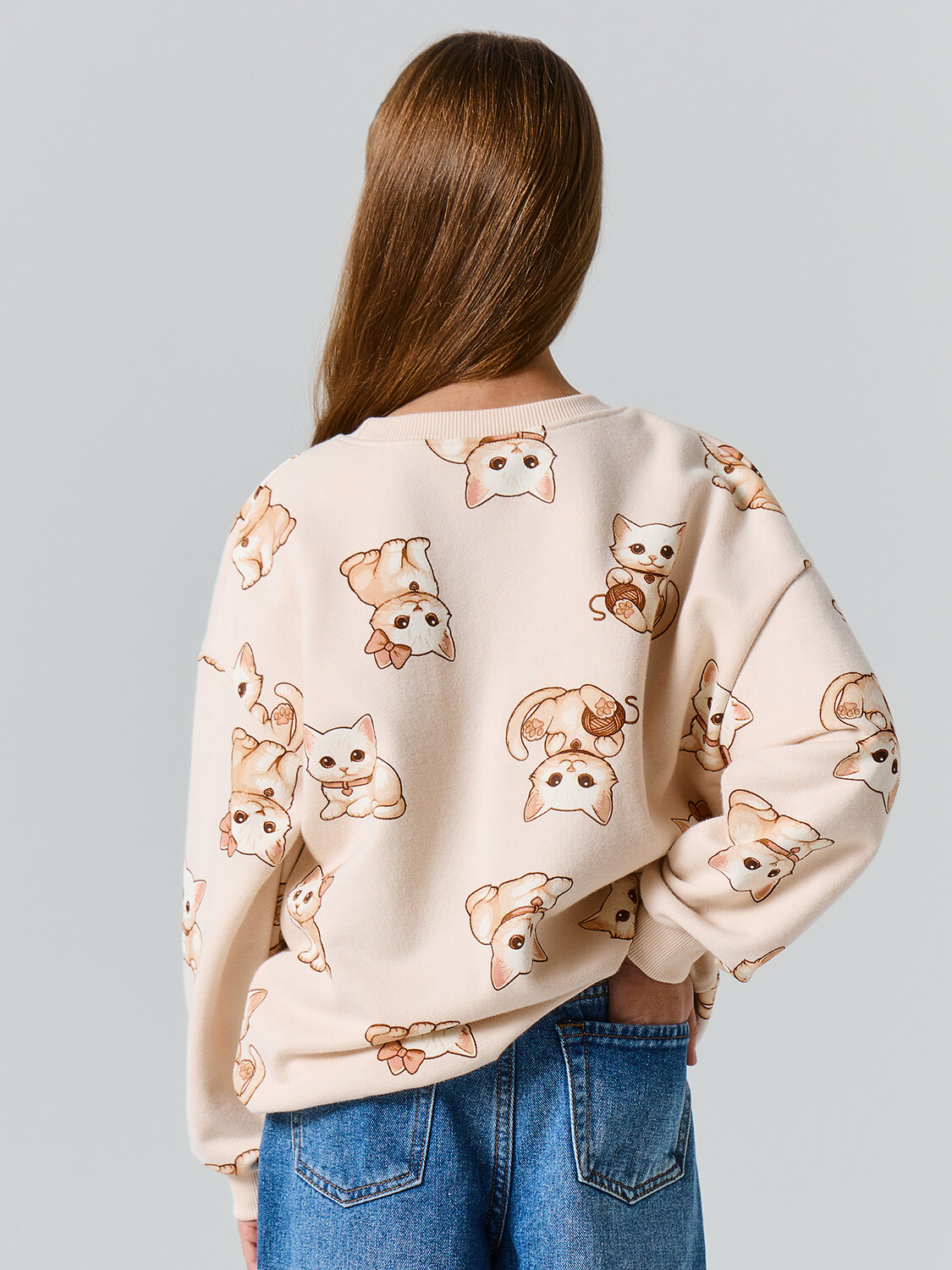MARK FORMELLE Свитшот 580529 127958 коты на св.бежевом