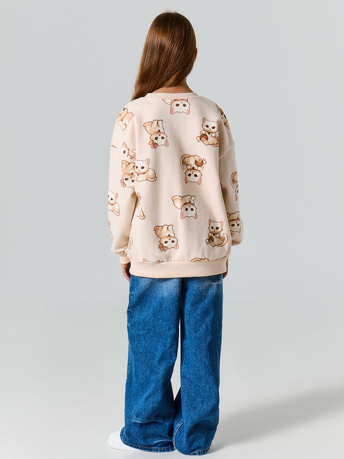 MARK FORMELLE Свитшот 580529 127958 коты на св.бежевом