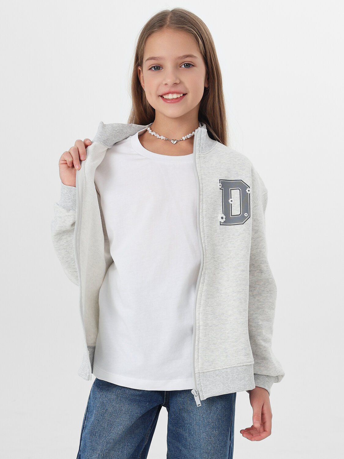 MARK FORMELLE Толстовка 580539 127932 серый меланж+печать2