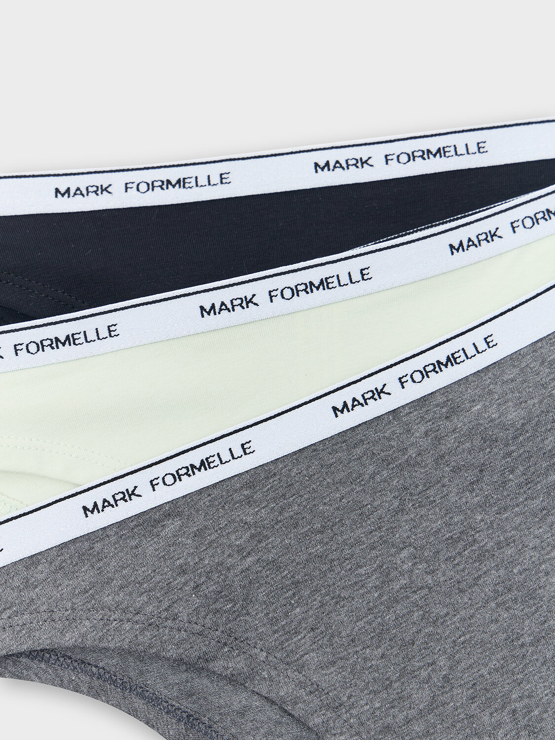 MARK FORMELLE Трусы 580561 412574-1-3 т.серый меланж 4348-F +мятный +черный