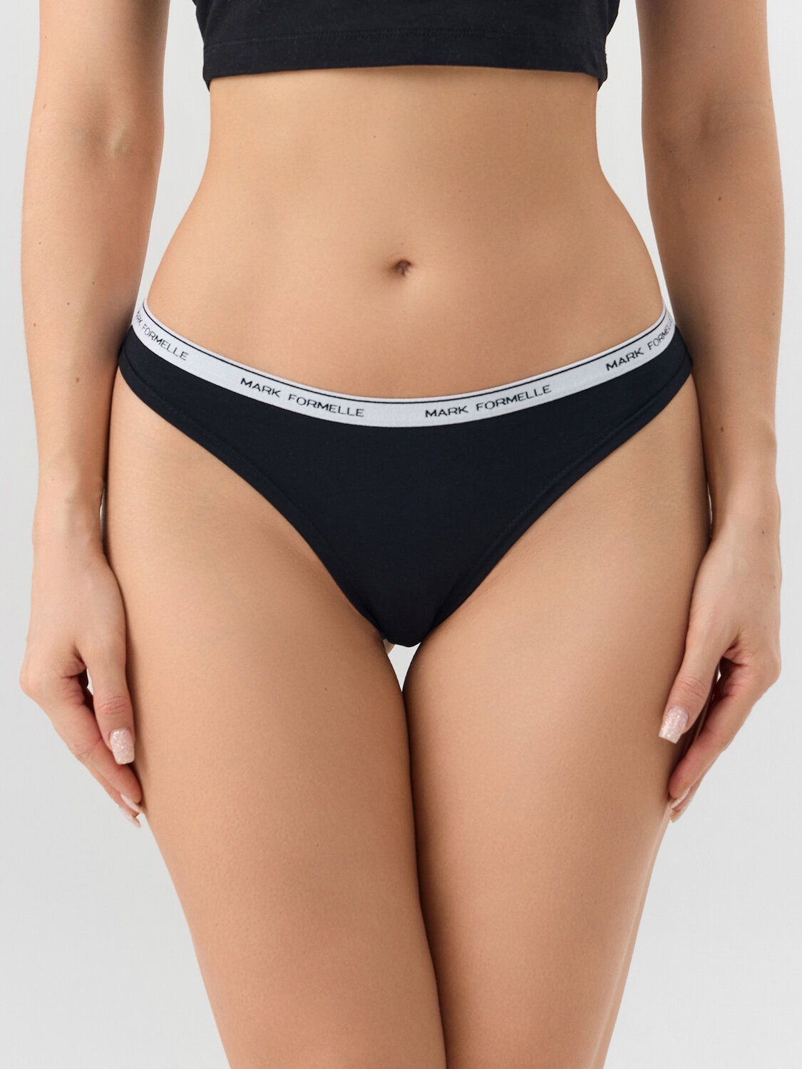 MARK FORMELLE Трусы 580561 412574-1-3 т.серый меланж 4348-F +мятный +черный