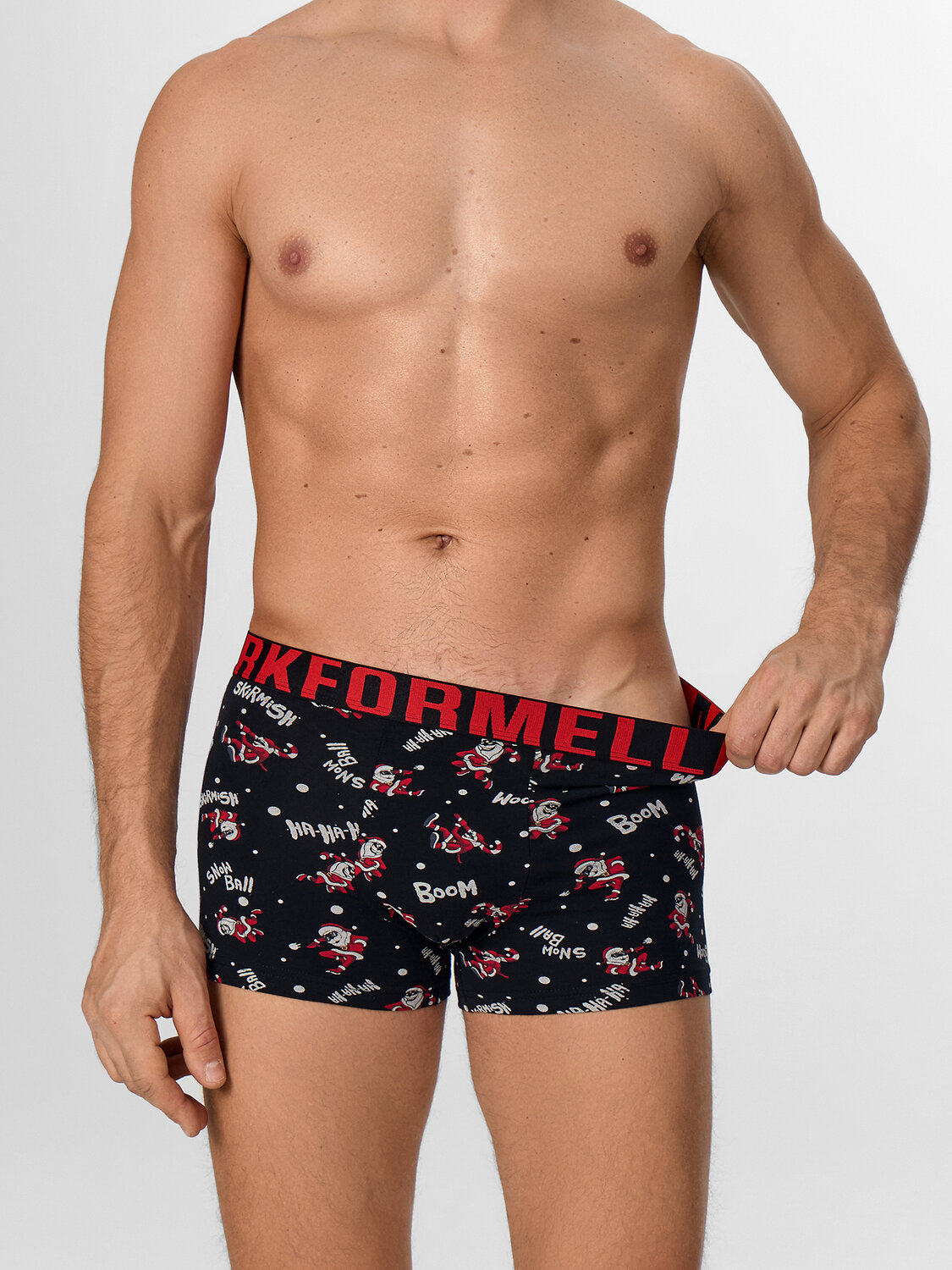 MARK FORMELLE Трусы 580568 411228 Деды морозы на черном
