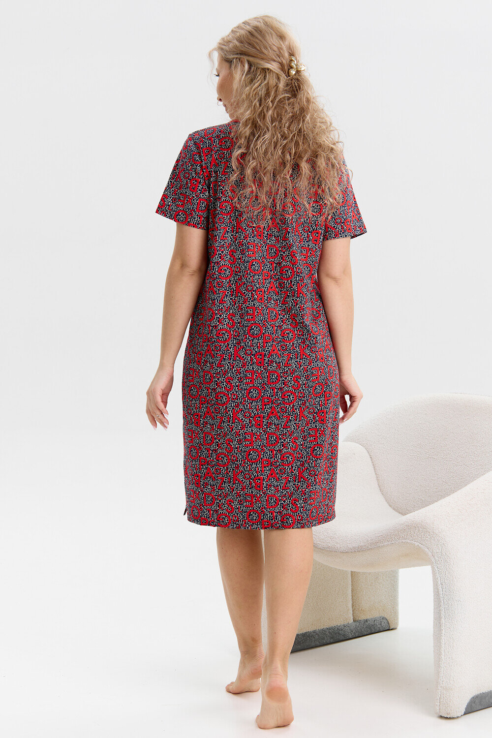 Натали Халат 580595 37000 сине-красный