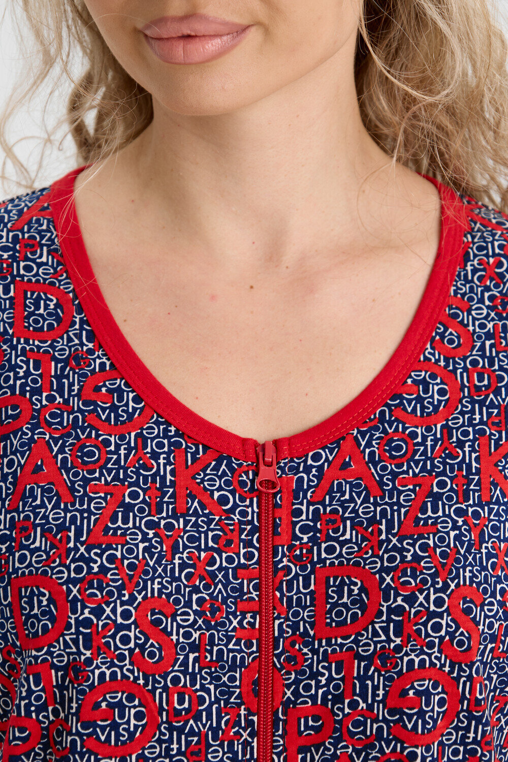 Натали Халат 580595 37000 сине-красный