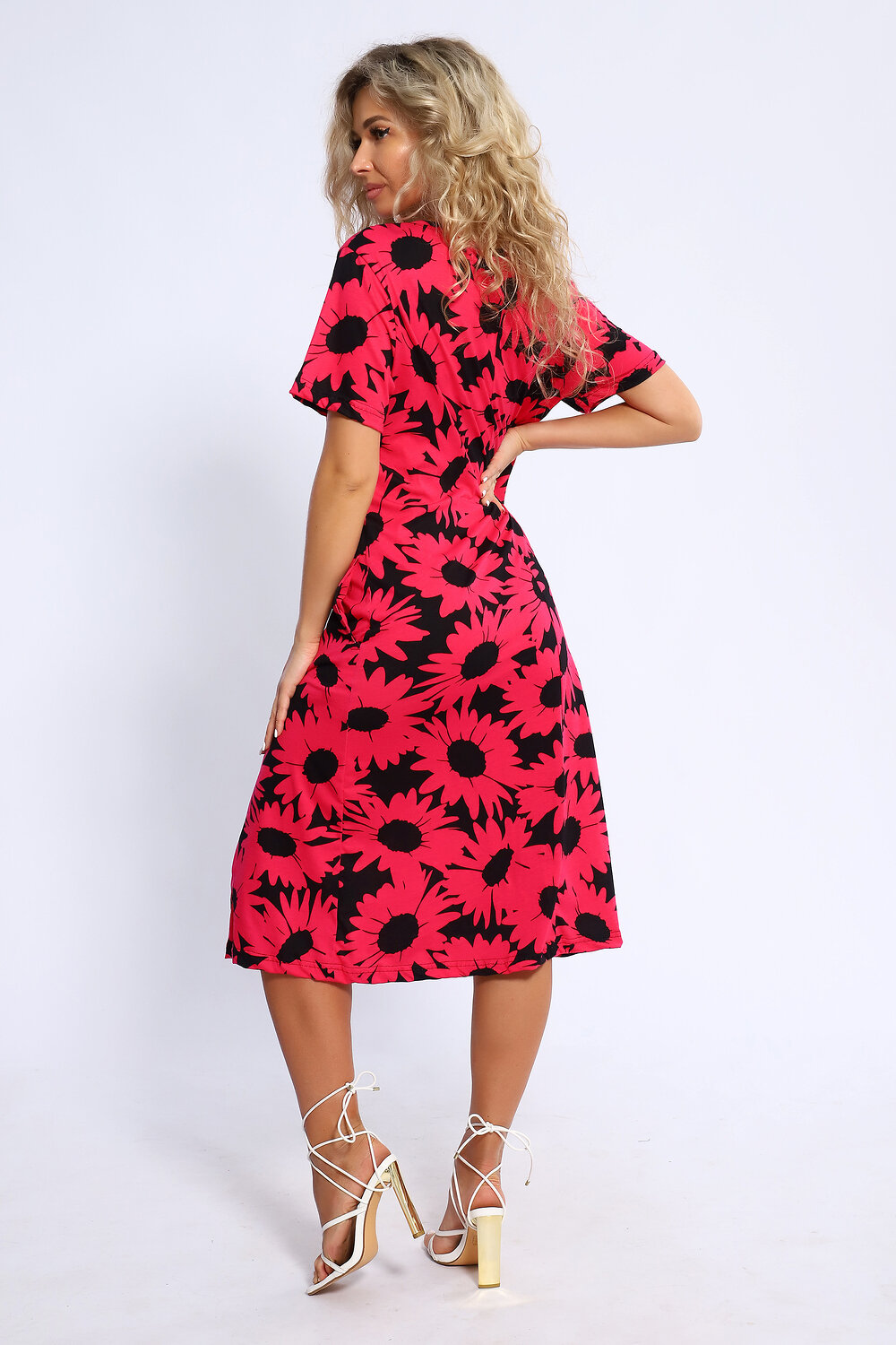 Натали Платье 580609 13231 малиновый