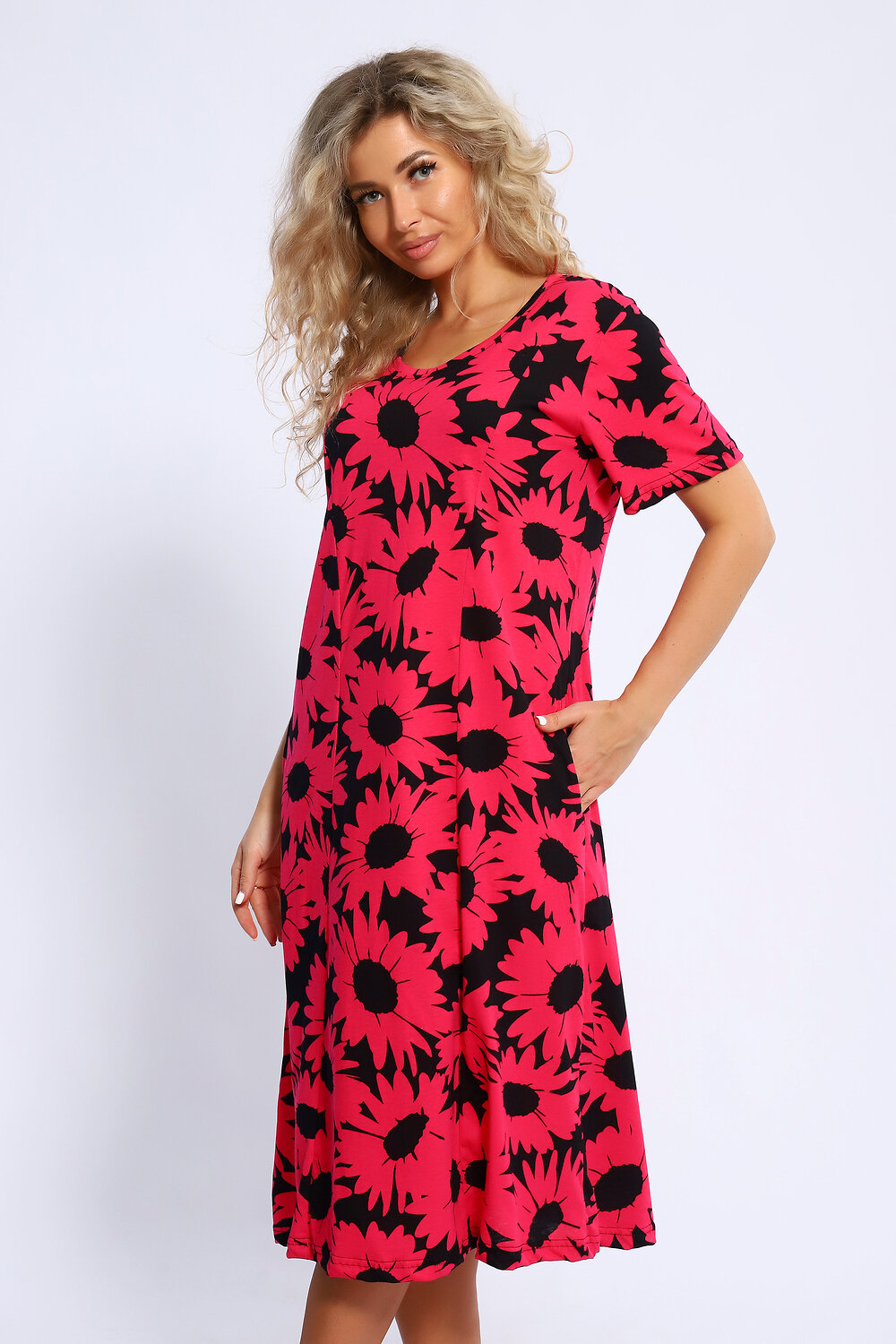 Натали Платье 580609 13231 малиновый