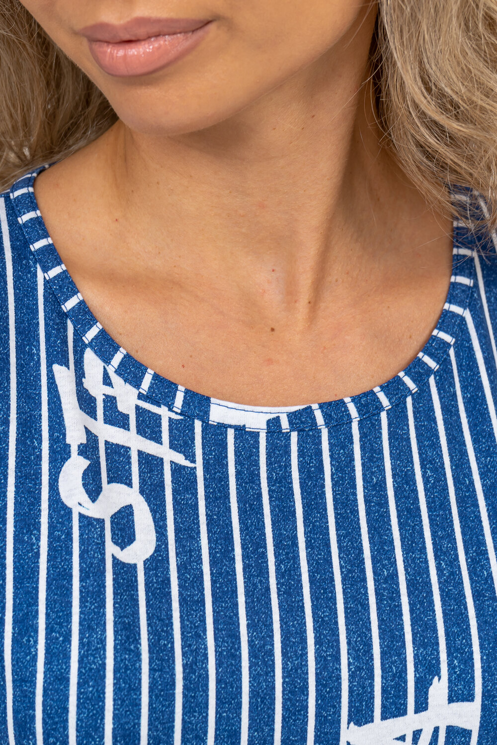 Натали Туника 580613 36786 синяя полоса