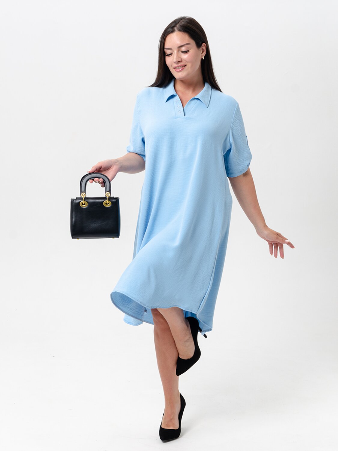 Натали Платье 580630 52350 голубой