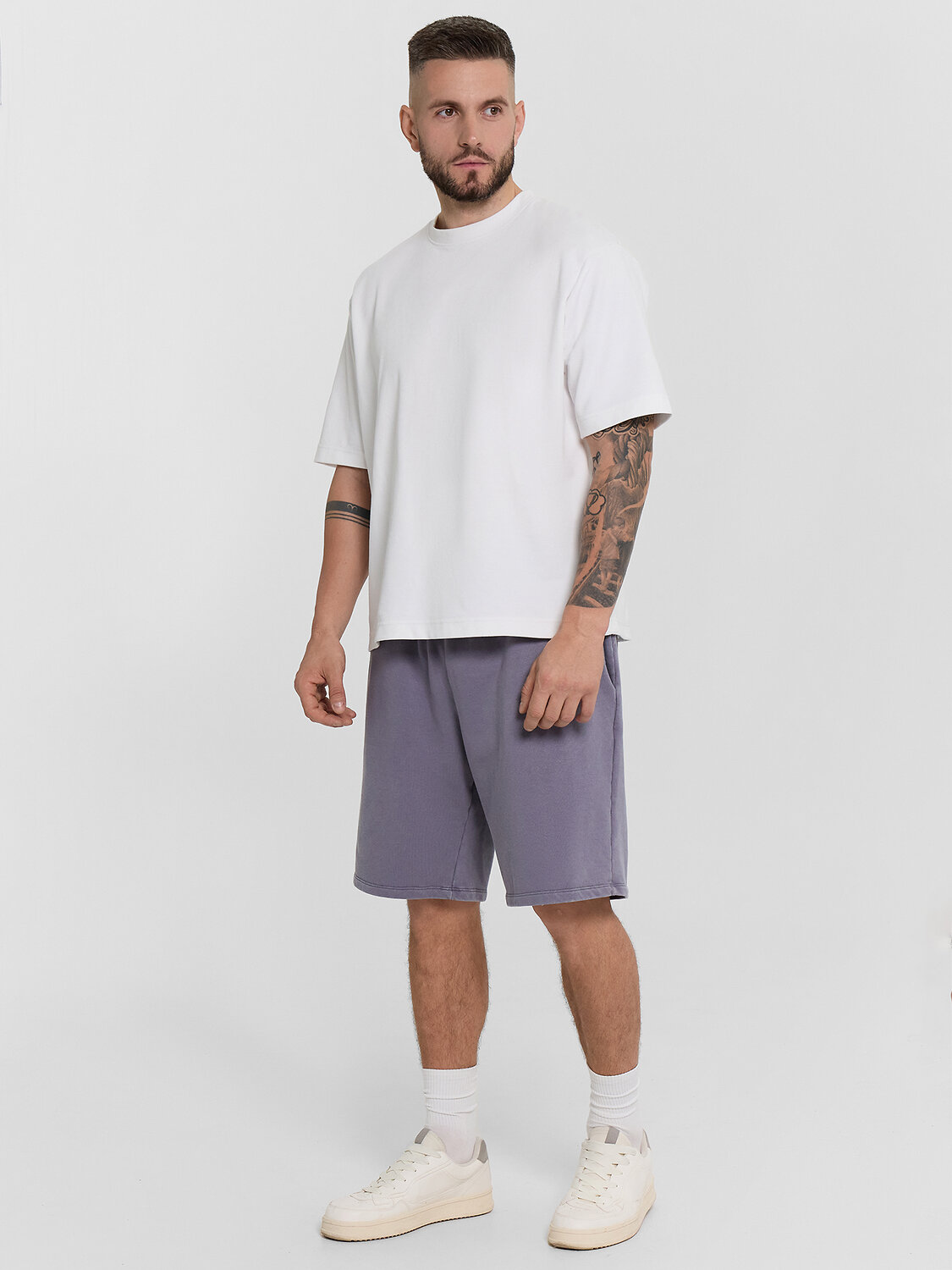 MARK FORMELLE Шорты 580635 131080 ACID WASH серый