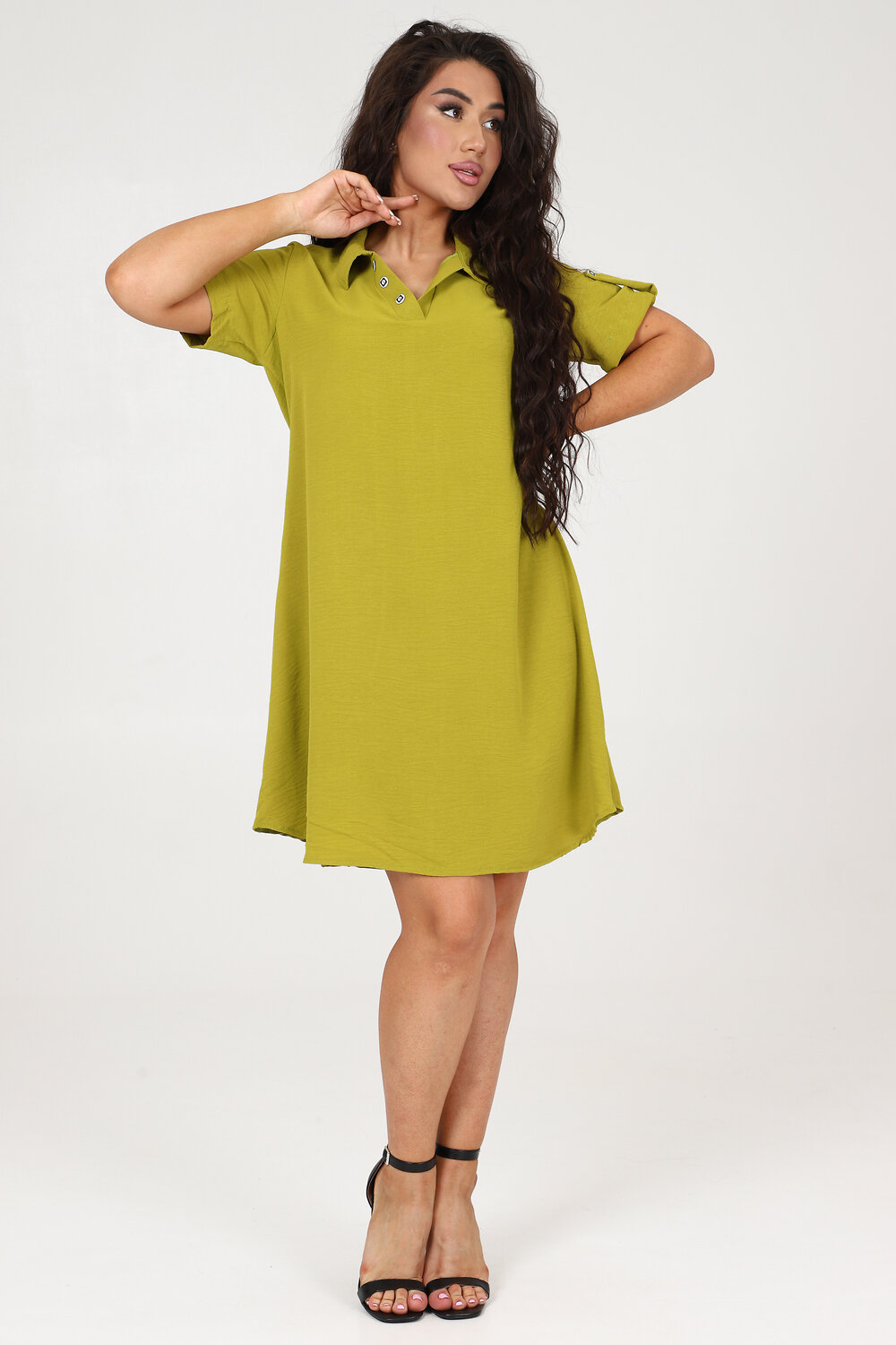 Натали Платье 580636 52350 оливковый