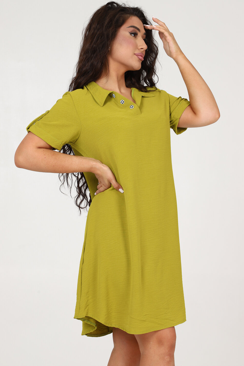 Натали Платье 580636 52350 оливковый