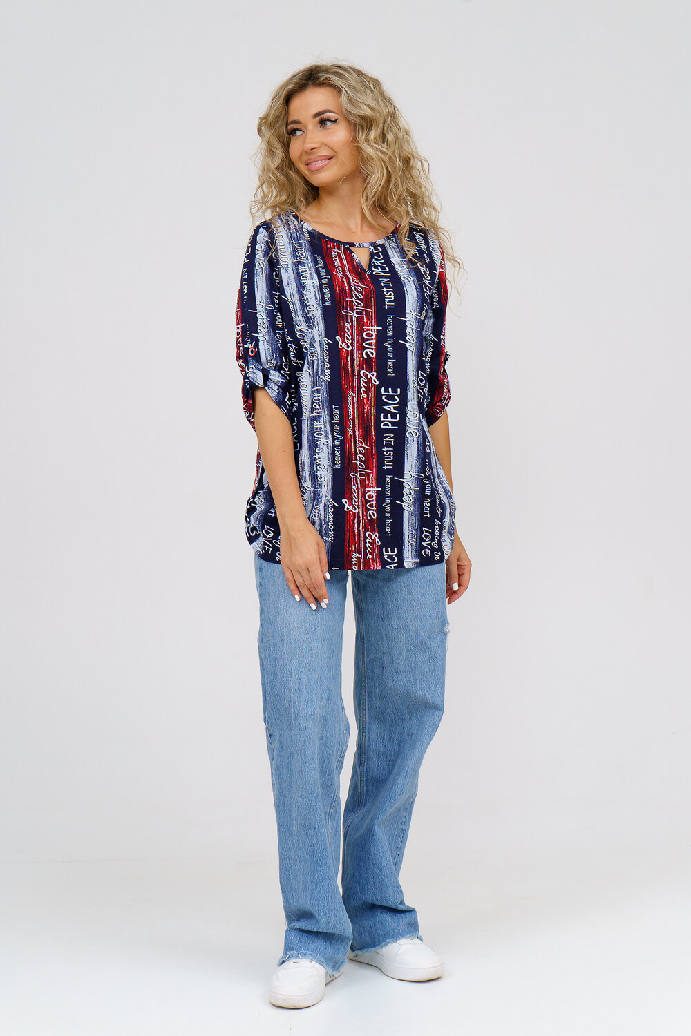 Натали Туника 580644 36782 сине-красный