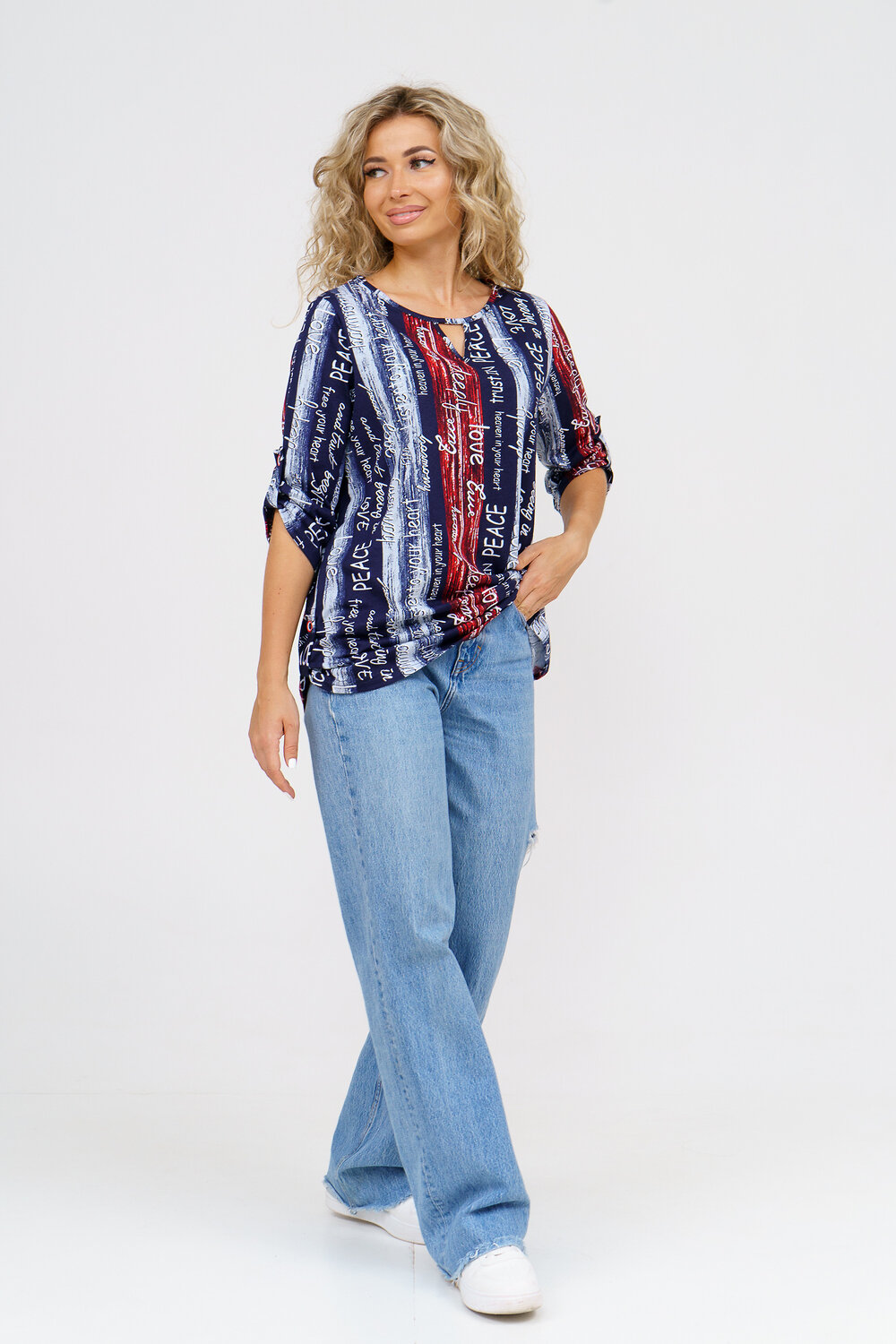 Натали Туника 580644 36782 сине-красный