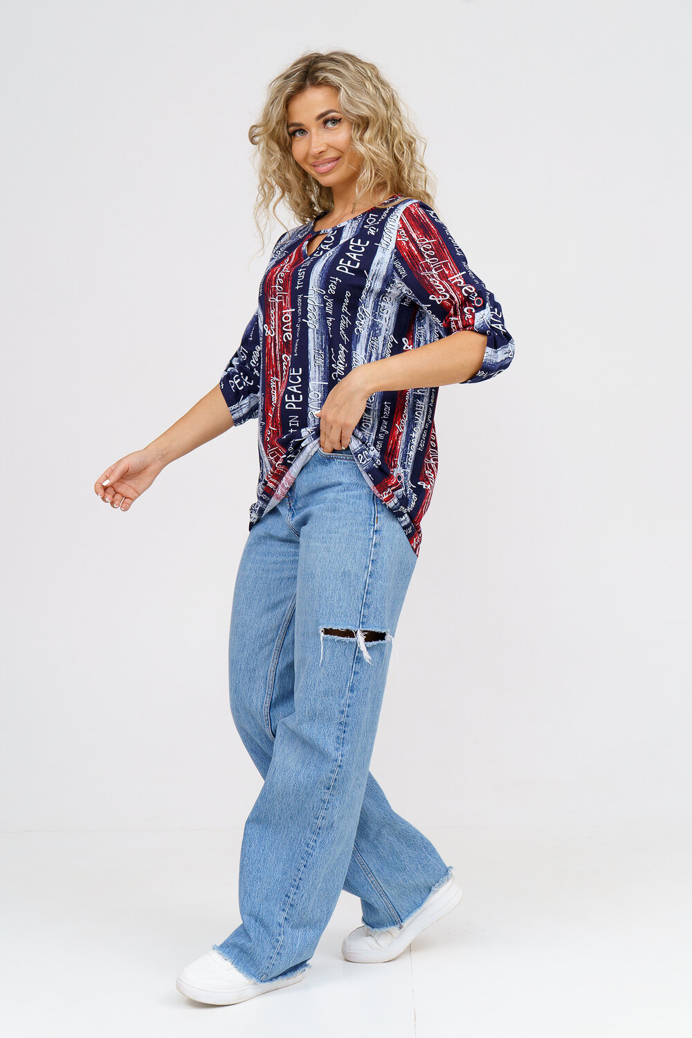 Натали Туника 580644 36782 сине-красный