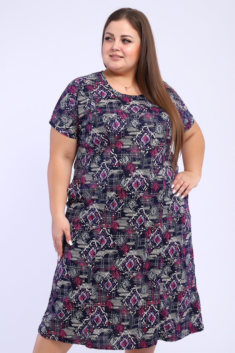 Натали Платье 580662 13209 фиолетовый