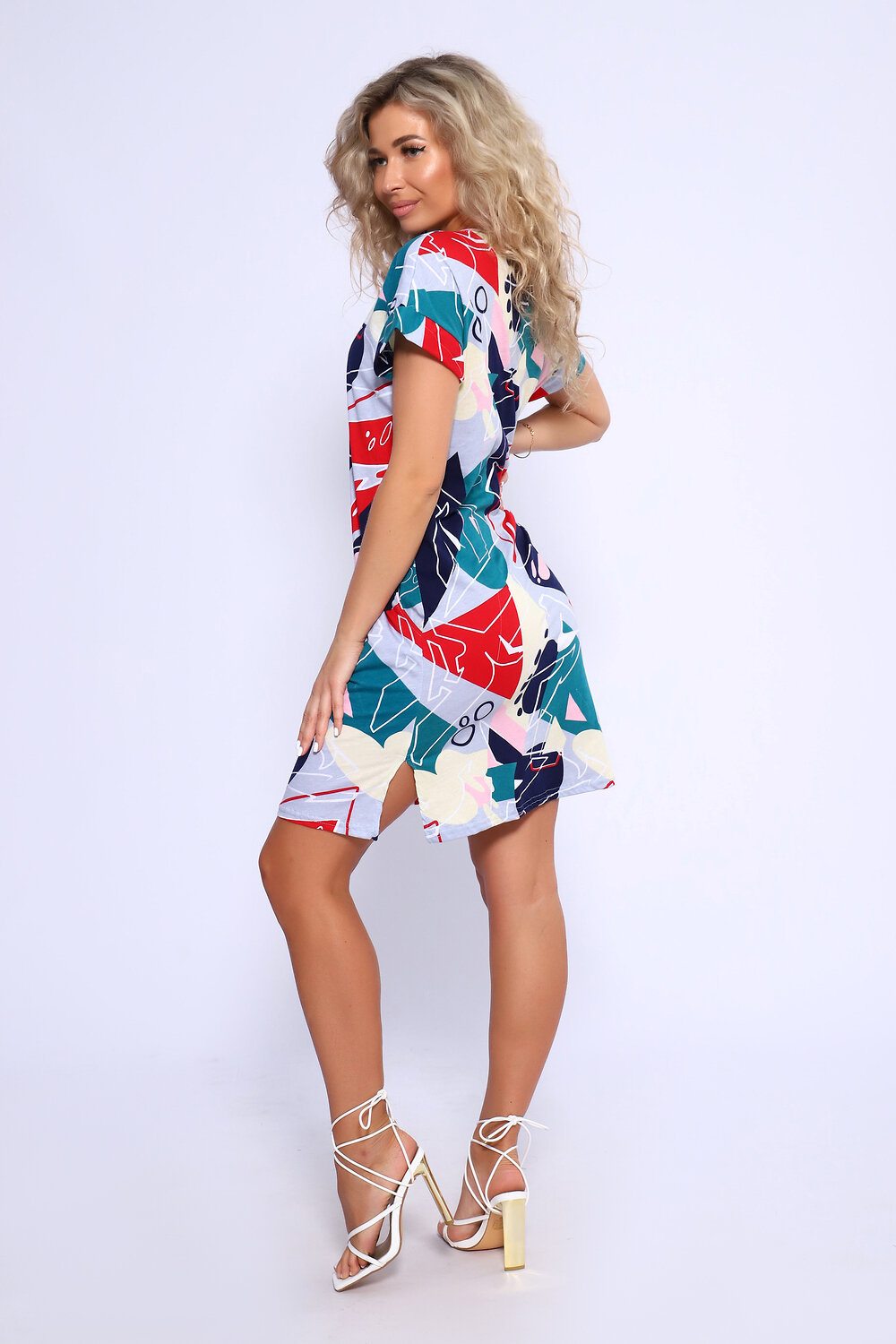 Натали Туника 580664 13208 синий, красный, серый