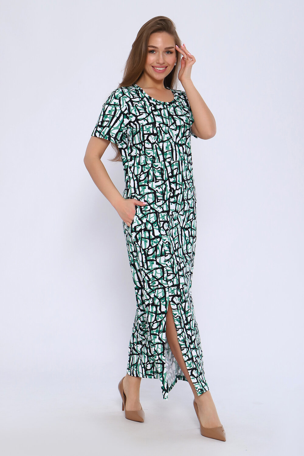 Натали Платье 580688 13194 черно-зеленый