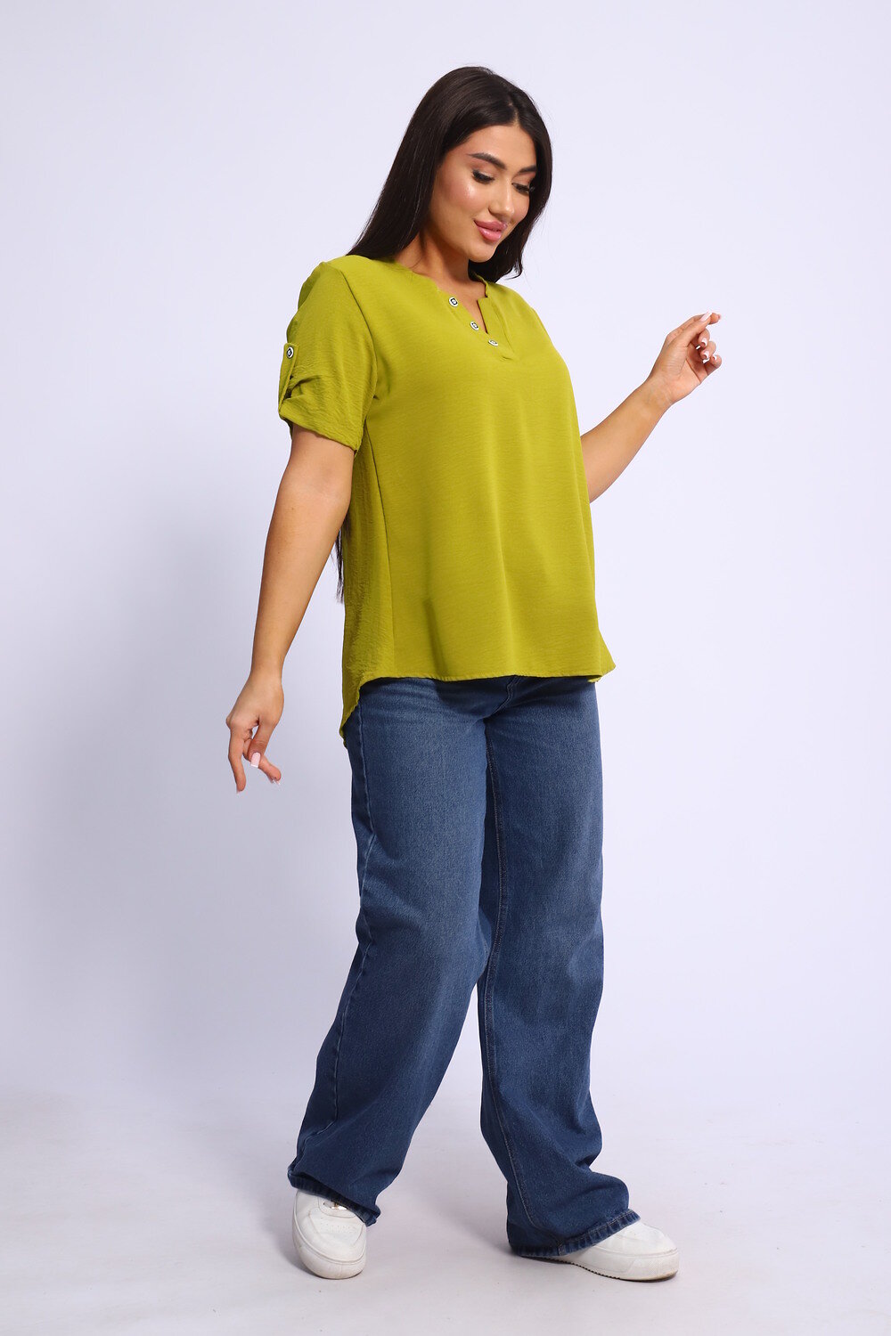 Натали Туника 580690 52343 оливковый