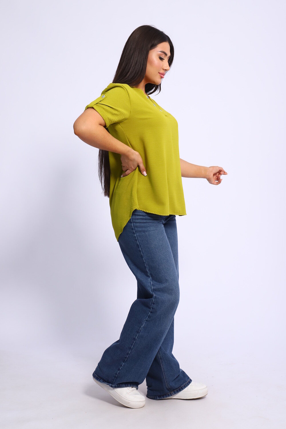 Натали Туника 580690 52343 оливковый